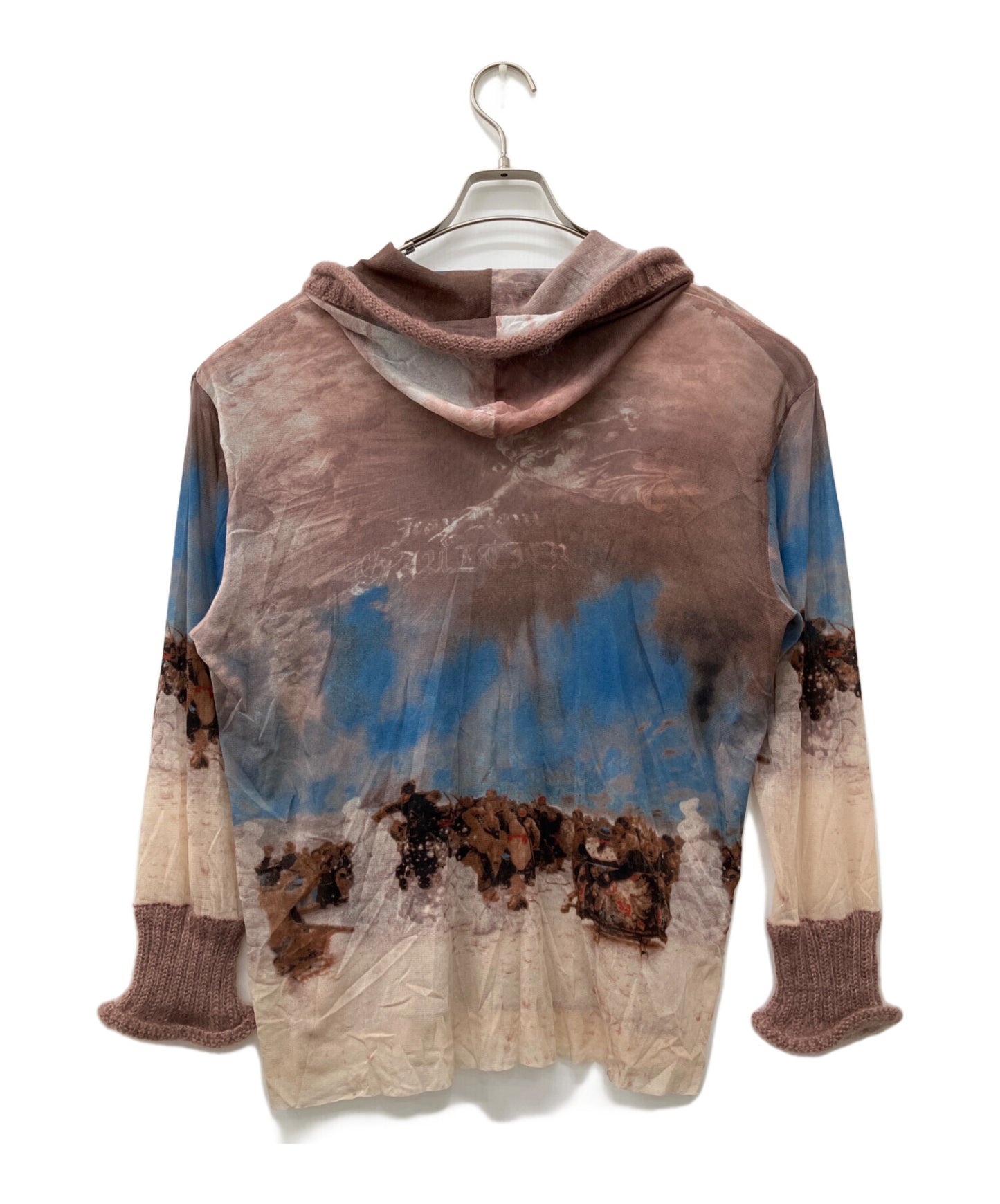 [Pre-owned] Jean Paul GAULTIER CLASSIQUE Power Net Hoodie with Knit Switching