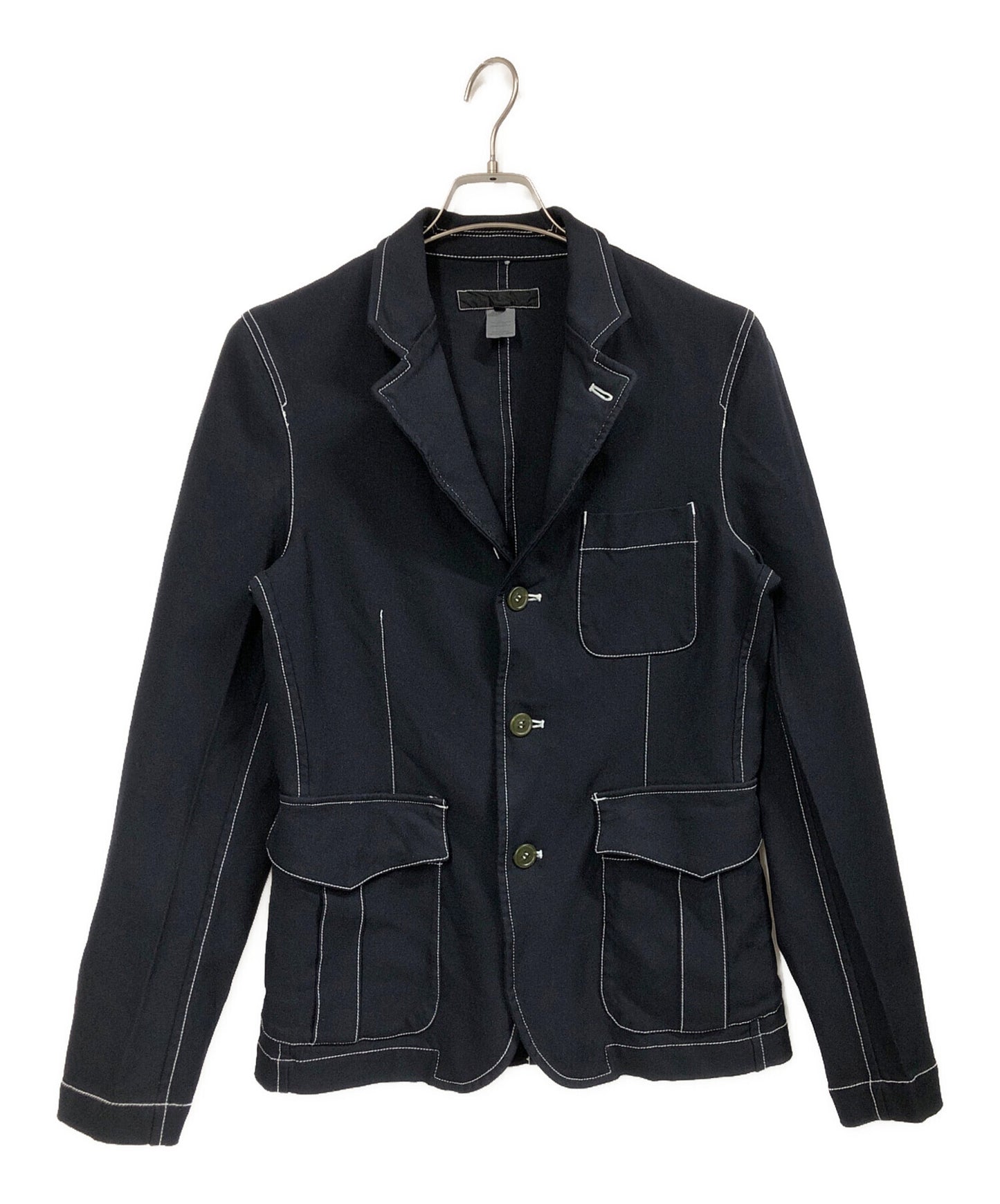 [Pre-owned] COMME des GARCONS SHIRT Polyester Gabardine Plain with Contrasted Workstiches Jacket W24161