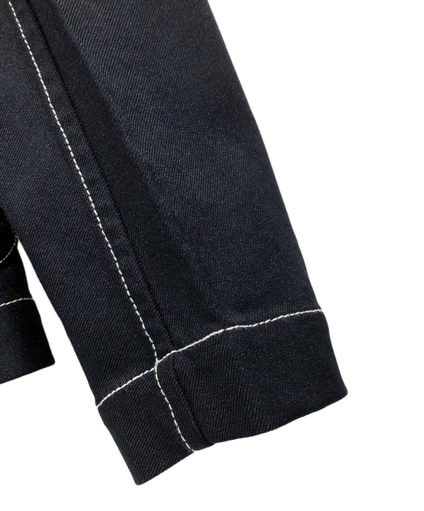 [Pre-owned] COMME des GARCONS SHIRT Polyester Gabardine Plain with Contrasted Workstiches Jacket W24161