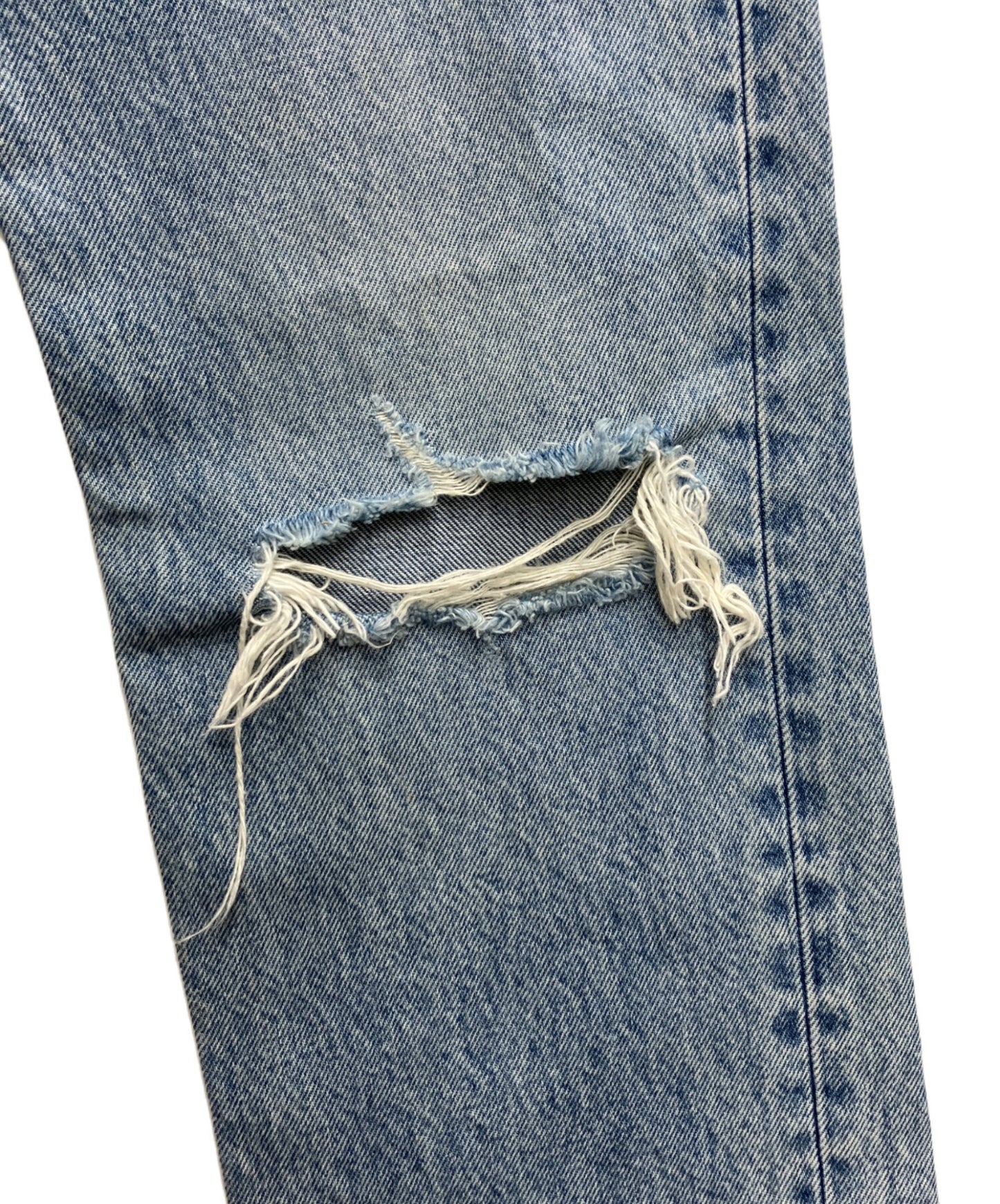 [Pre-owned] GUCCI Eco Bleached Dripped Organic Denim Pants 623953