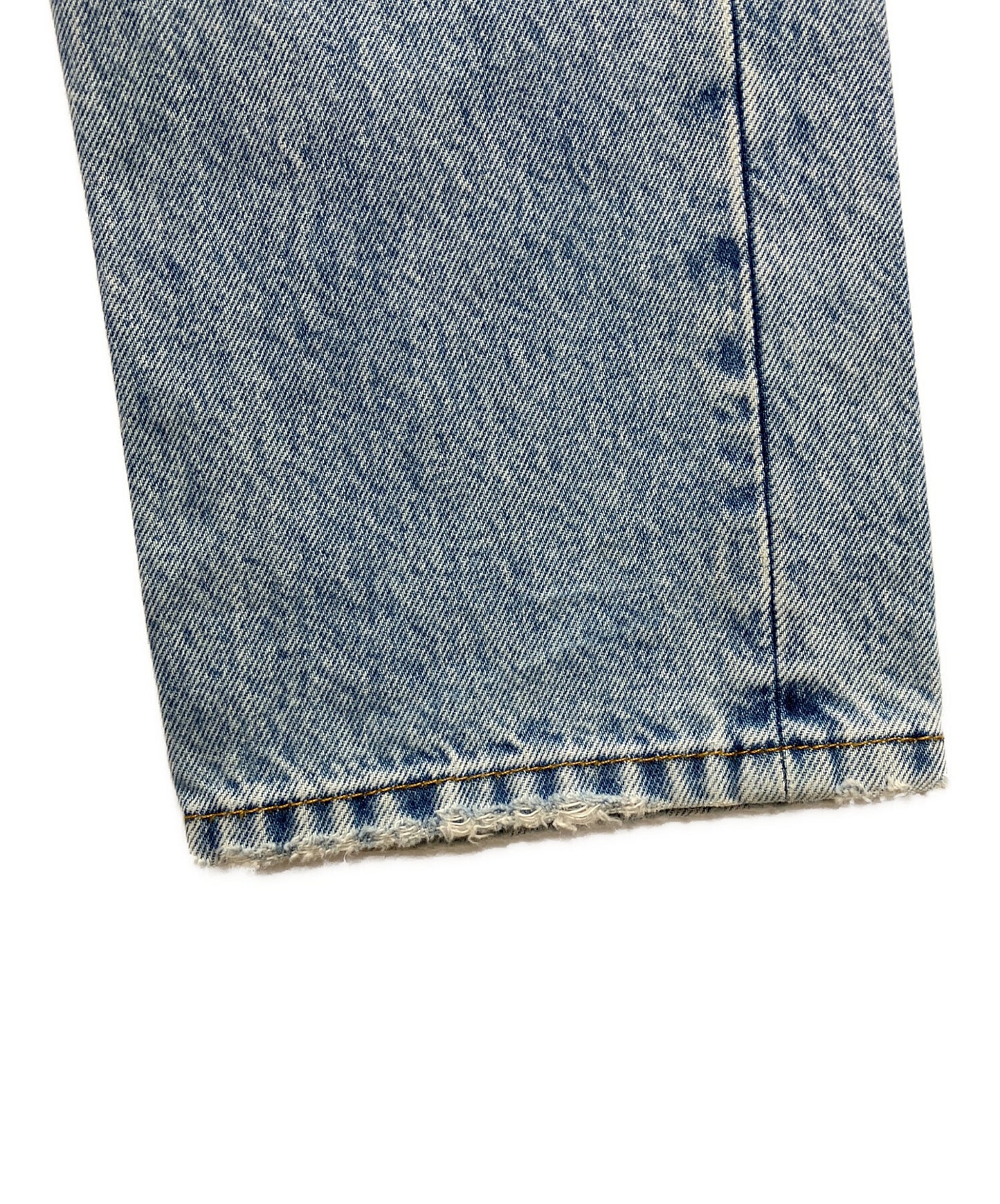 [Pre-owned] GUCCI Eco Bleached Dripped Organic Denim Pants 623953