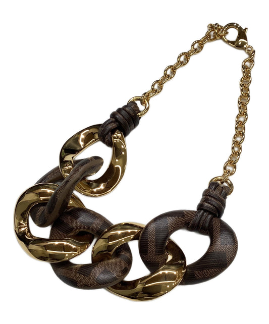 [Pre-owned] FENDI Zuccaraj chain necklace