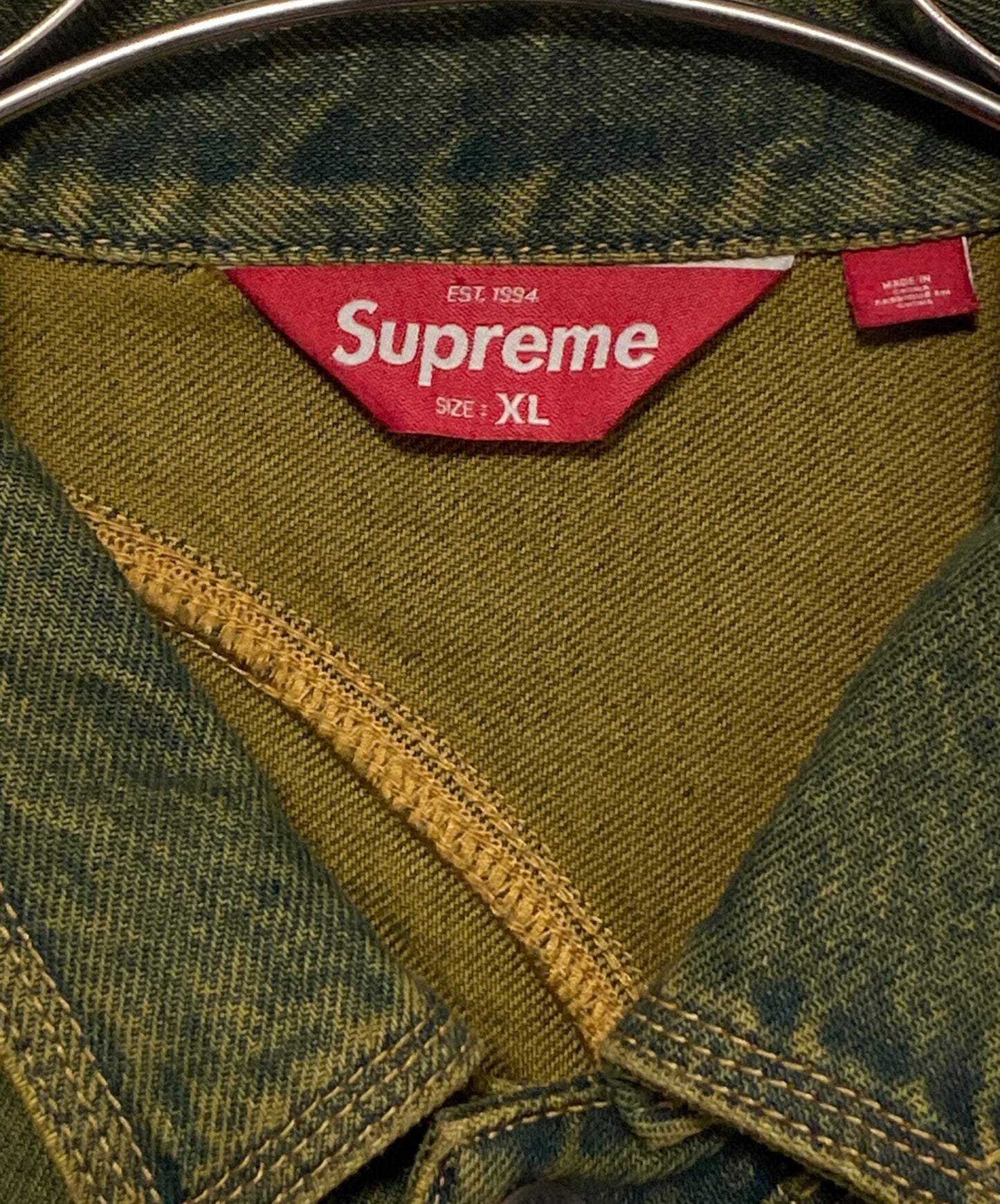 [Pre-owned] SUPREME S Logo Denim Trucker Jacket
