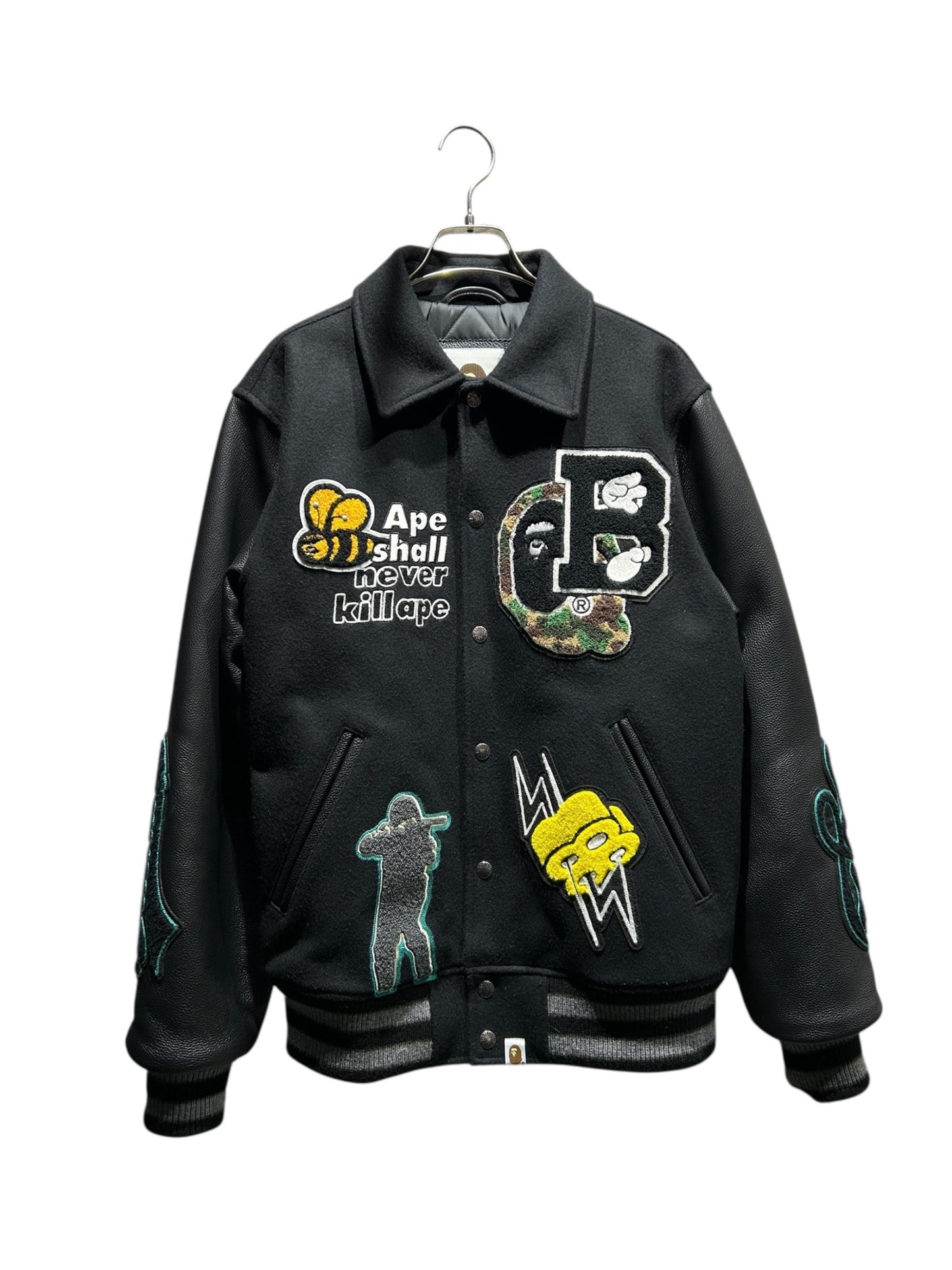 [Pre-owned] A BATHING APE BAPE Varsity Jacket / Varsity Jacket / Patch Jacket / 001HJK301002M 001HJK301002M