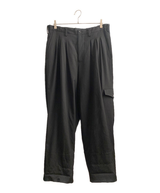 [Pre-owned] Yohji Yamamoto pour homme GABARDINE SAROUEL PANTS/12-tuck pants/slacks HZ-P28-100
