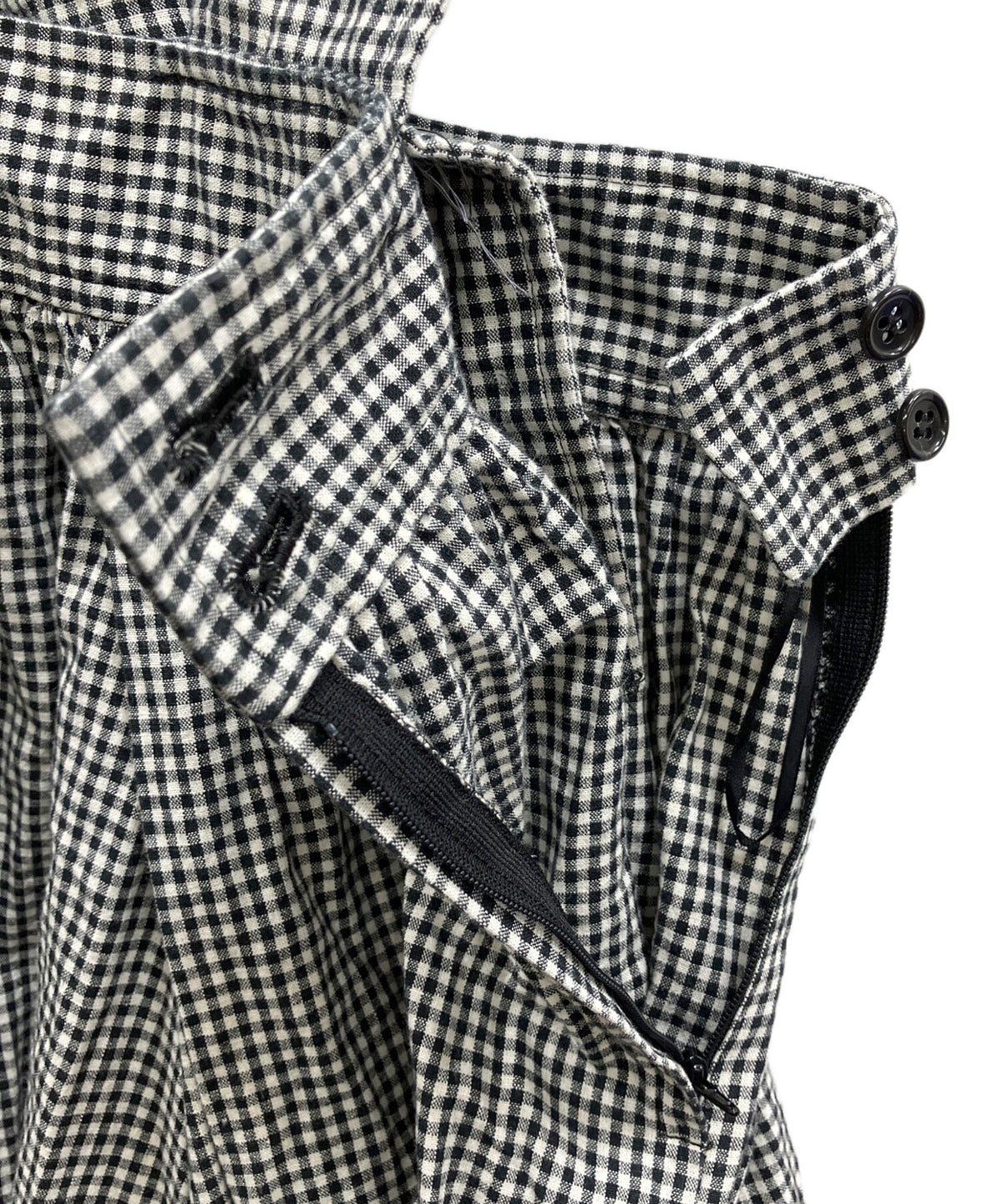 [Pre-owned] BLACK COMME des GARCONS Linen-Blend Overalls 1Q-A002