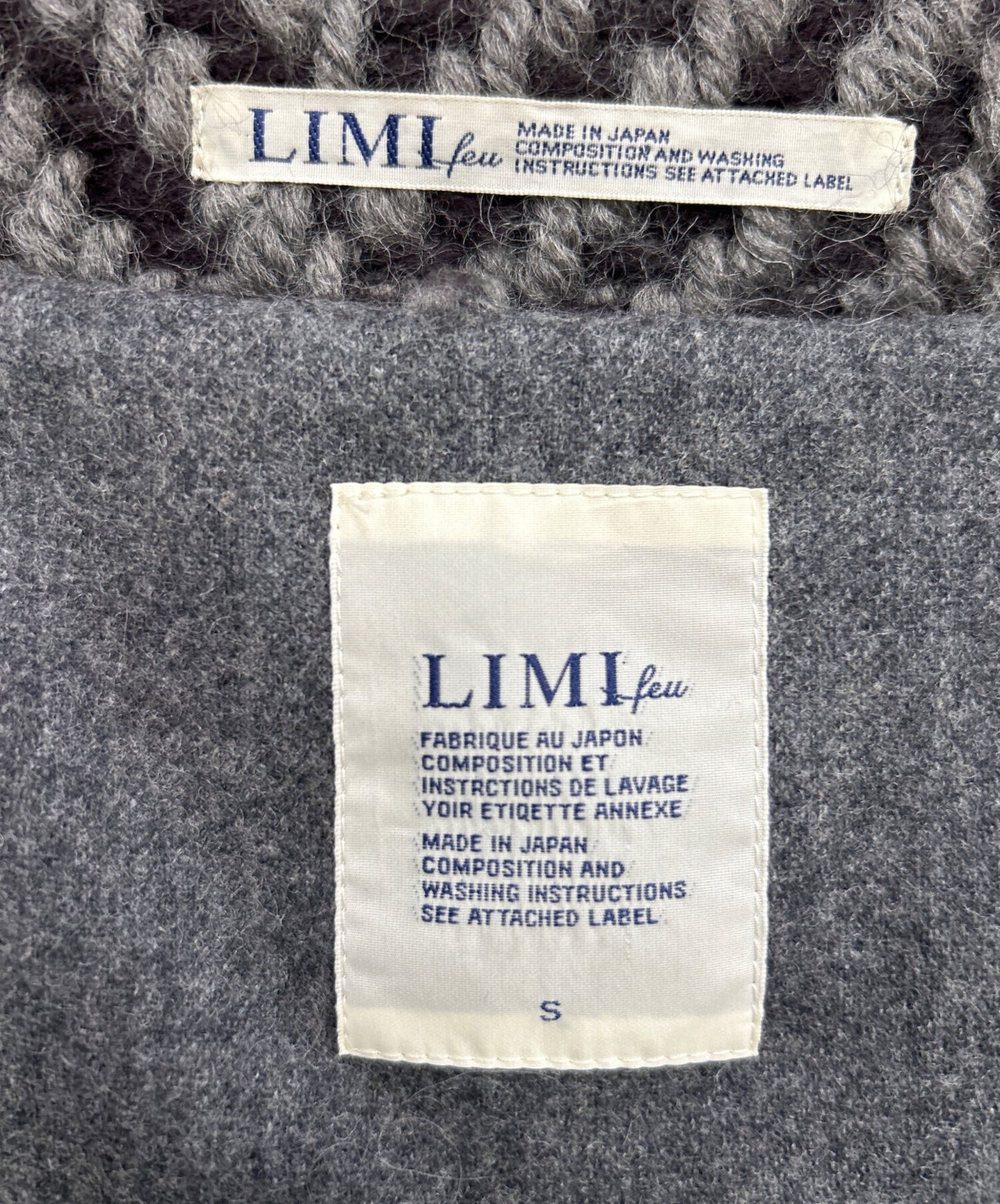 [Pre-owned] LIMI feu wool gown coat LM-C05-114