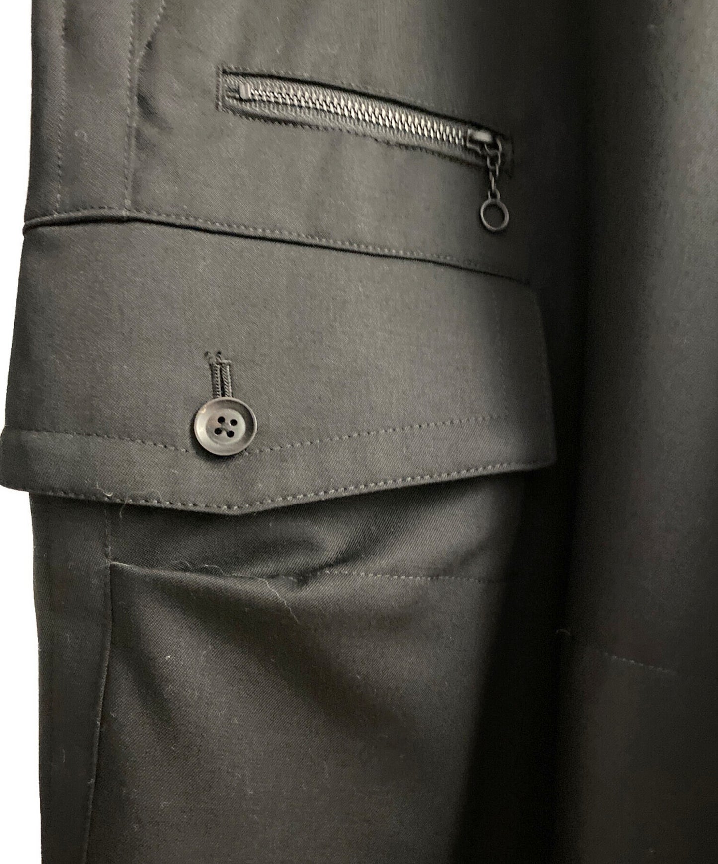 [Pre-owned] Yohji Yamamoto pour homme Wool gabardine cargo pants HC-P98-169