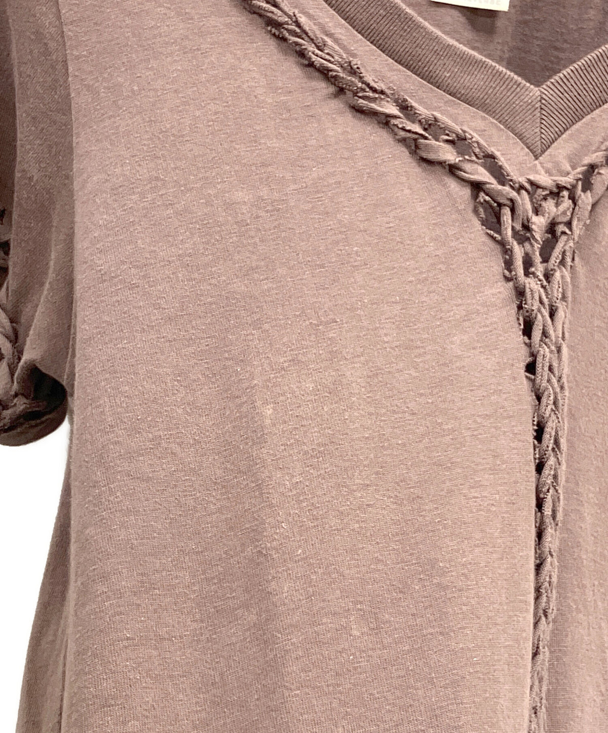 [Pre-owned] NUMBER (N)INE Knit Top with Braided Design