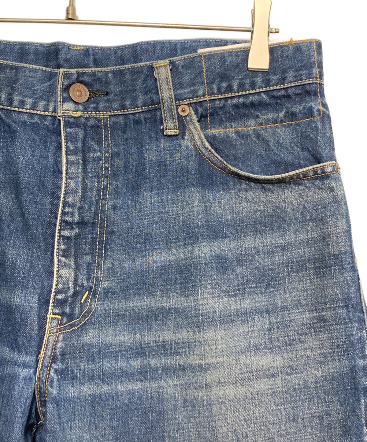 [Pre-owned] VISVIM SOCIAL SCULPTURE 21 DAMAGED-40 (Social Sculpture 21 Damaged Denim Pants) 0124105005018