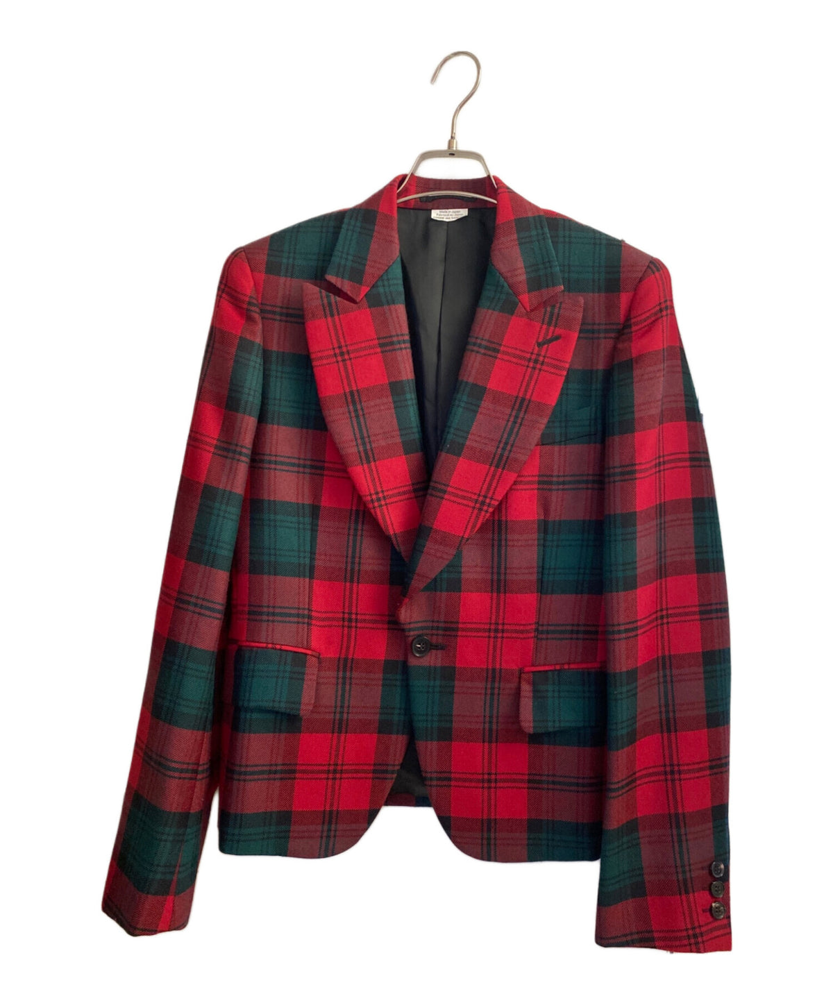 [Pre-owned] COMME des GARCONS HOMME PLUS Wool Check 1B Jacket PN-J056/AD2014