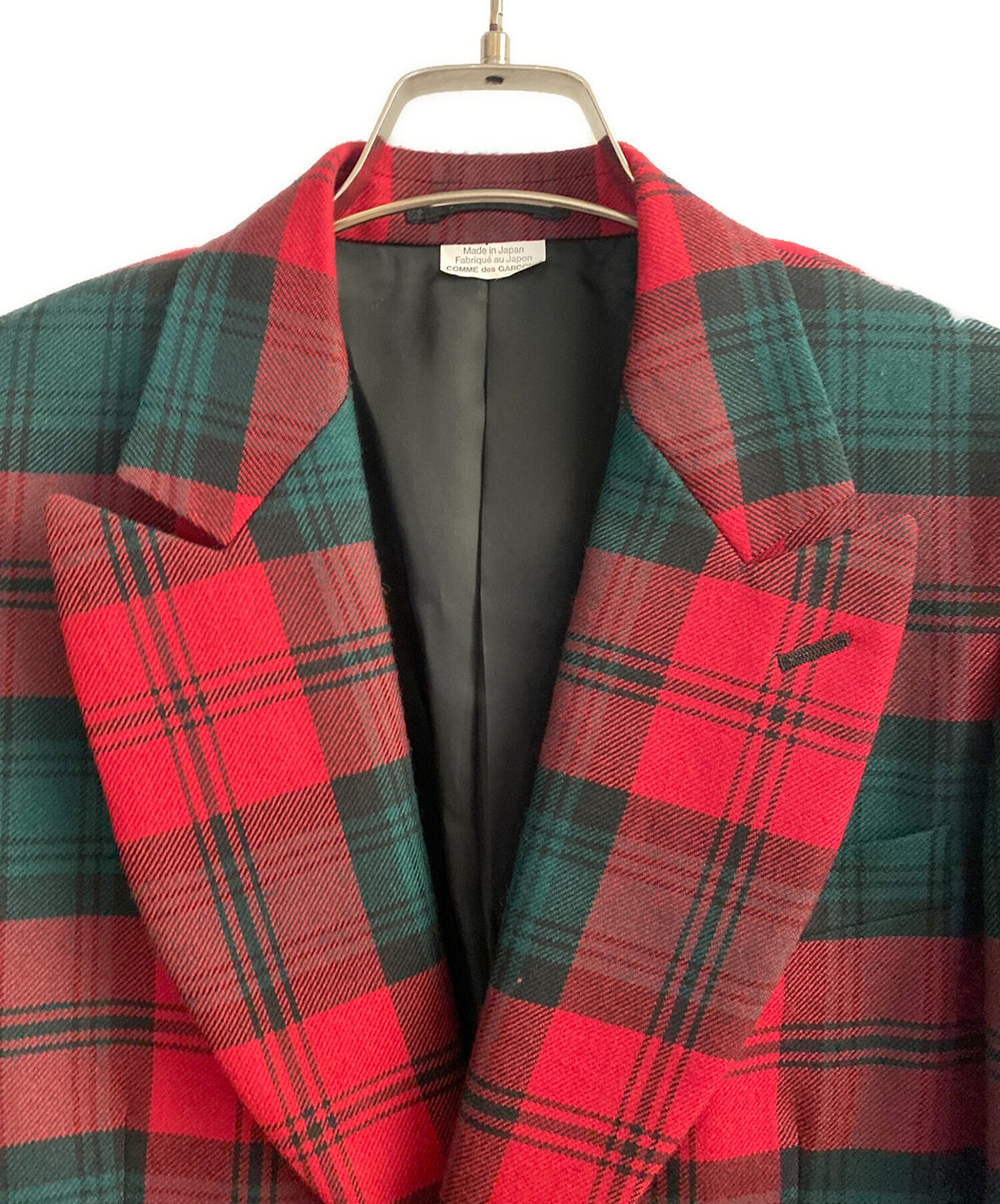 [Pre-owned] COMME des GARCONS HOMME PLUS Wool Check 1B Jacket PN-J056/AD2014
