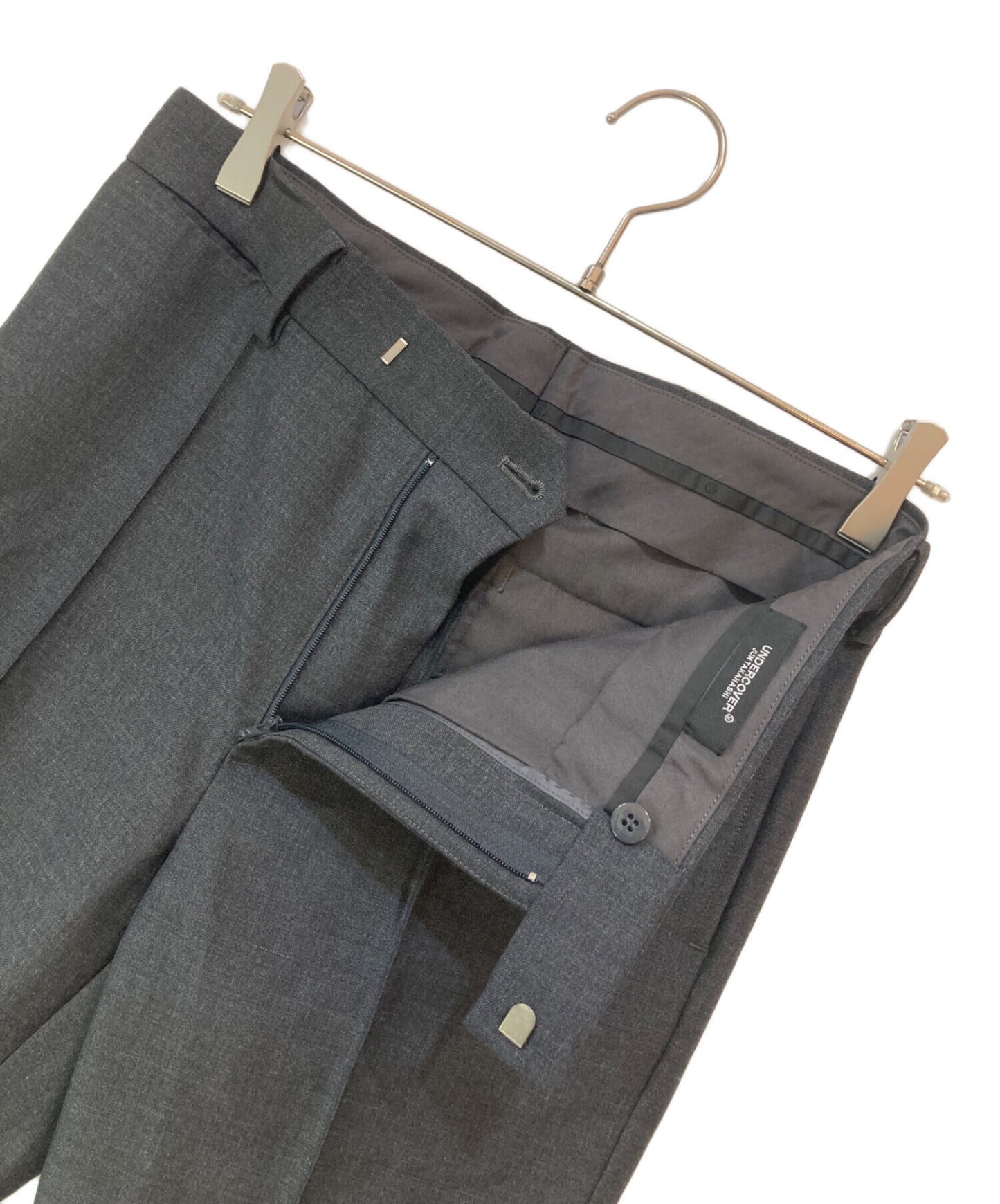 [Pre-owned] UNDERCOVER Slim Slacks with Zipped Back Hem UC2B4504