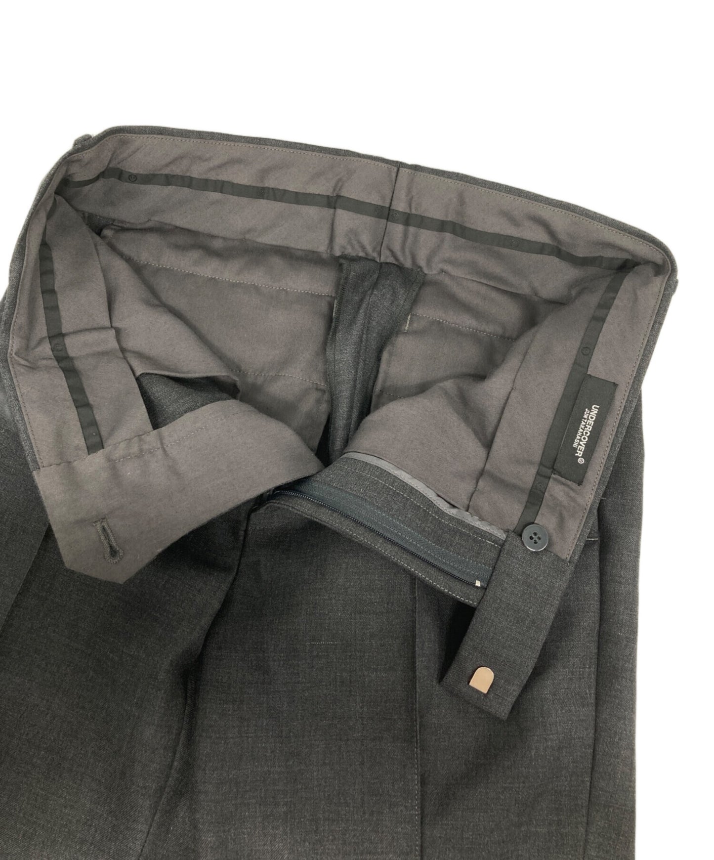 [Pre-owned] UNDERCOVER Slim Slacks with Zipped Back Hem UC2B4504