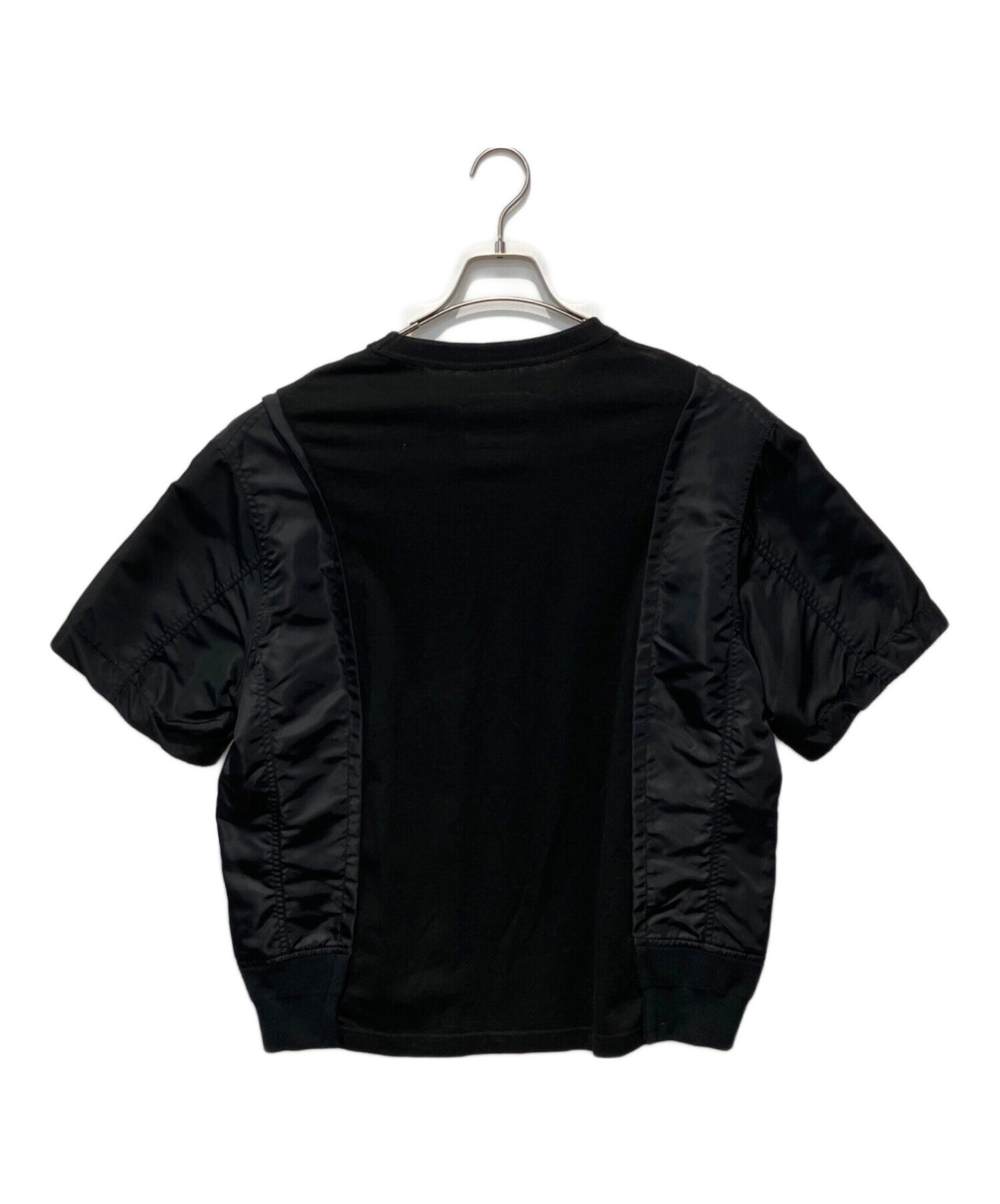 [Pre-owned] sacai Nylon Twill Cotton Jersey T-Shirt 24-03457M