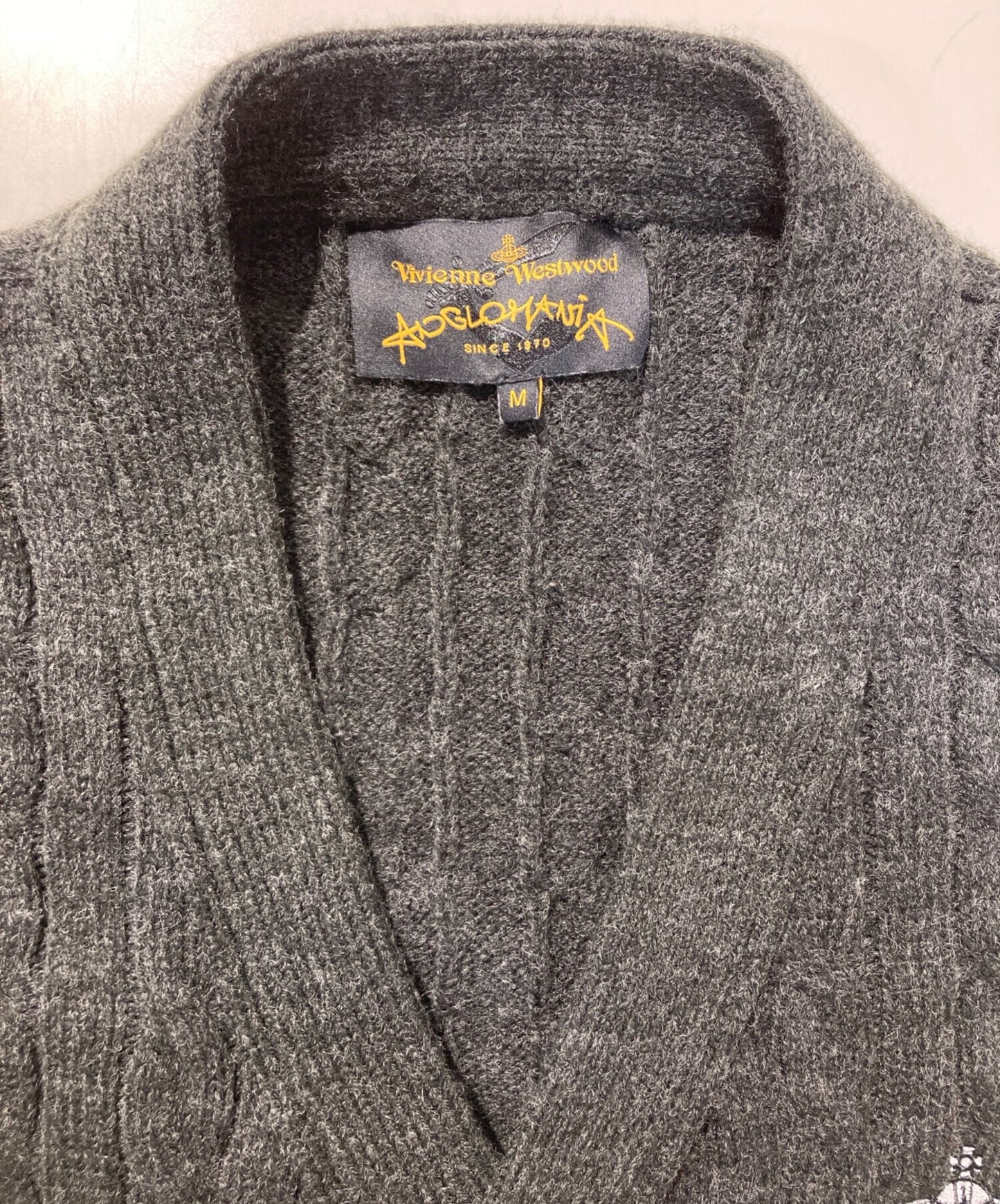 [Pre-owned] Vivienne Westwood ANGLOMANIA Cable Knit Cardigan 1803001z-yoooq