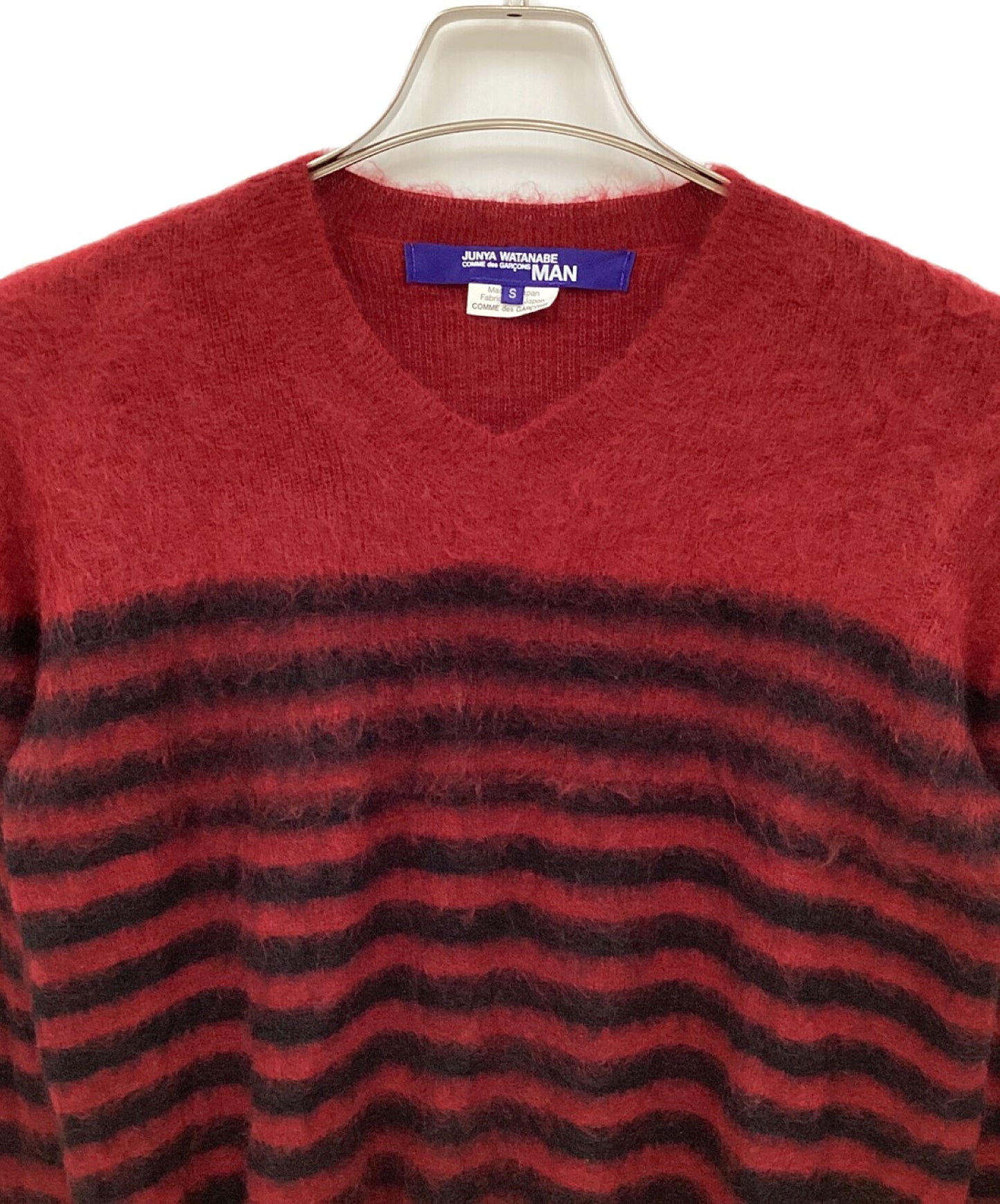 [Pre-owned] COMME des GARCONS JUNYA WATANABE MAN Mohair Jersey Striped Brushed Knit WP-N004