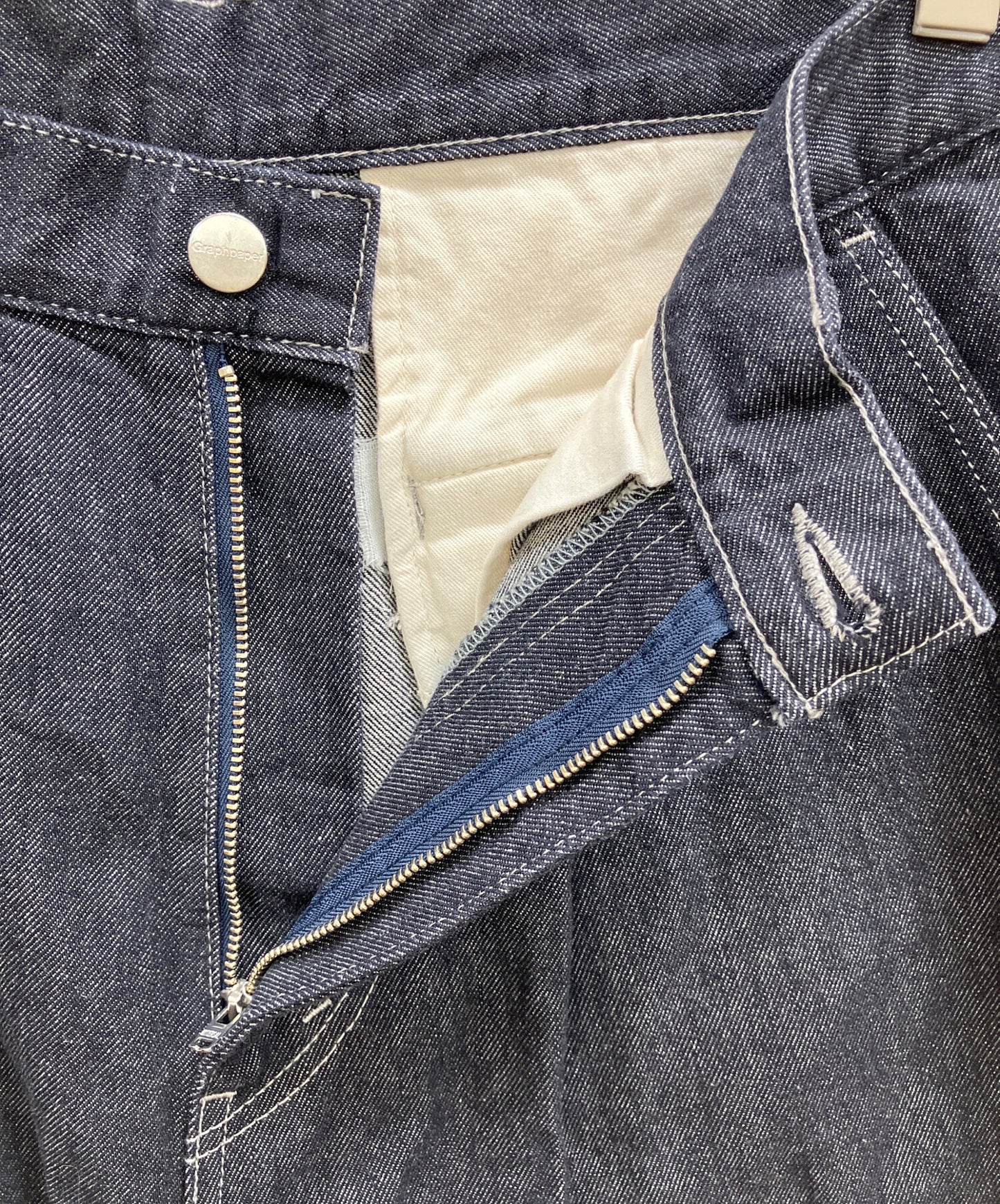 [Pre-owned] Graphpaper Colorfast Denim Two-Tuck Tapered Pants GM243-40216B