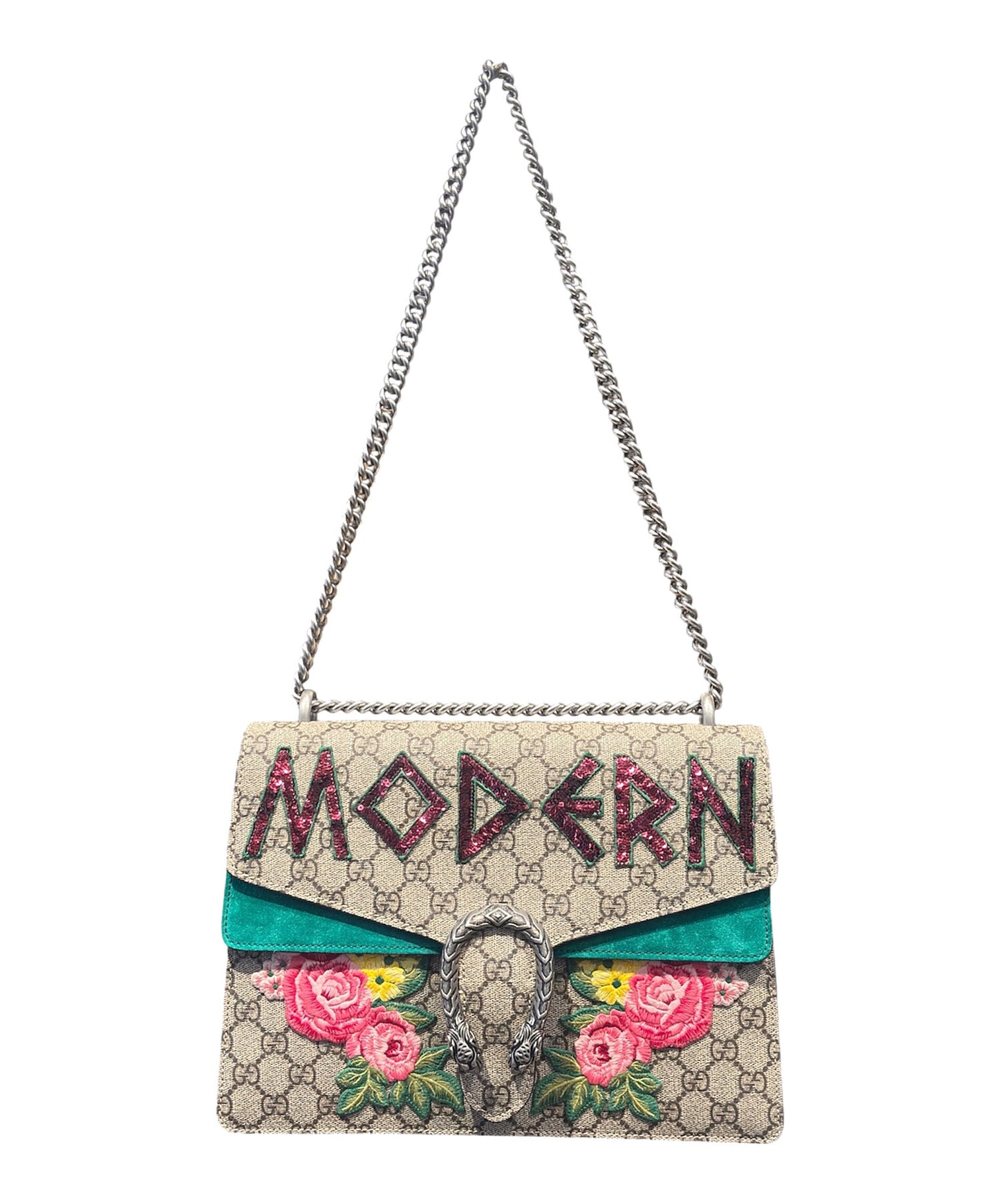 [Pre-owned] GUCCI Dionysus Shoulder Bag GG Supreme Modern Medium / Dionysus Floral Bag / Chain Shoulder Bag 403348