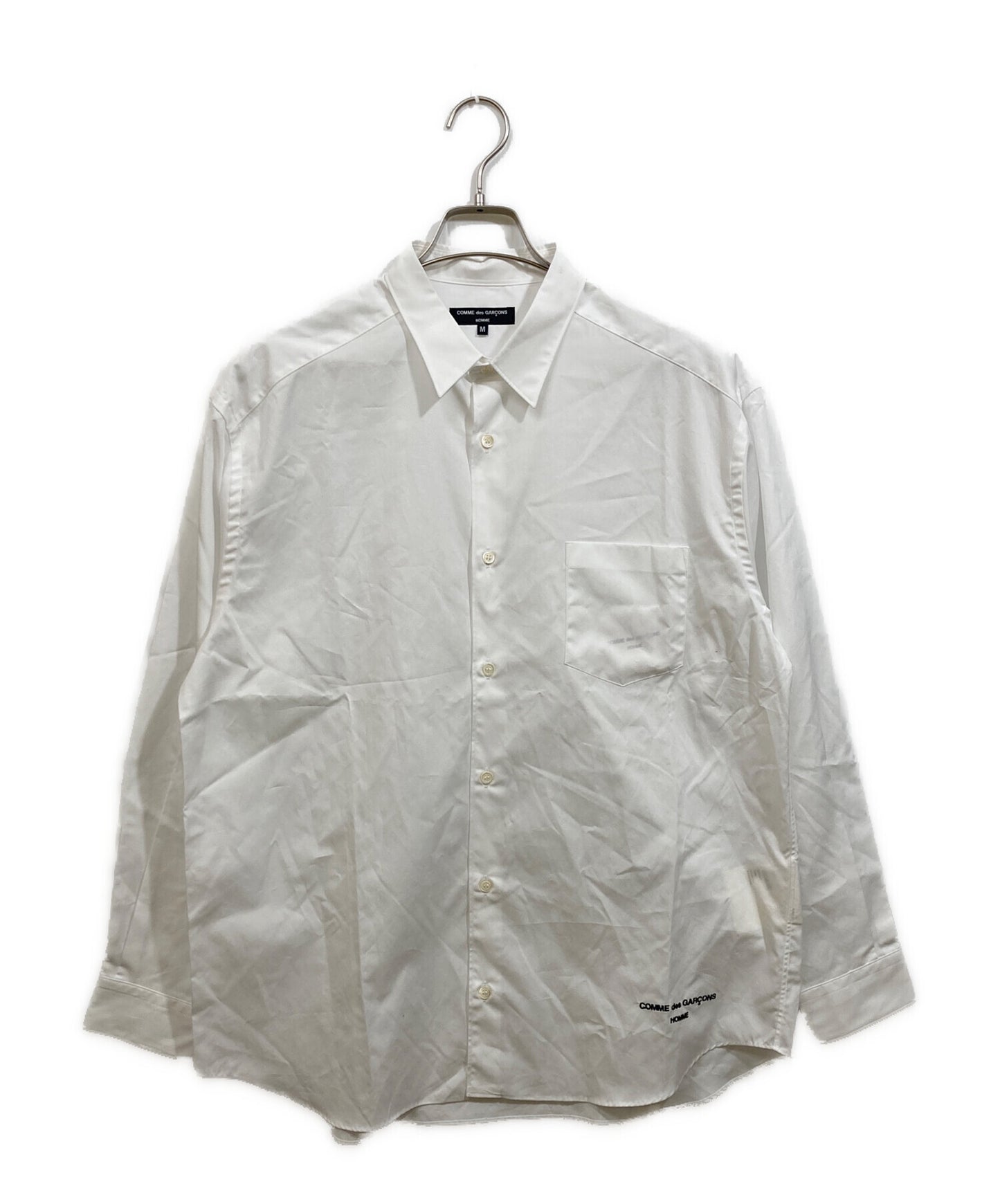 [Pre-owned] COMME des GARCONS HOMME Logo hem typewriter shirt HM-B102