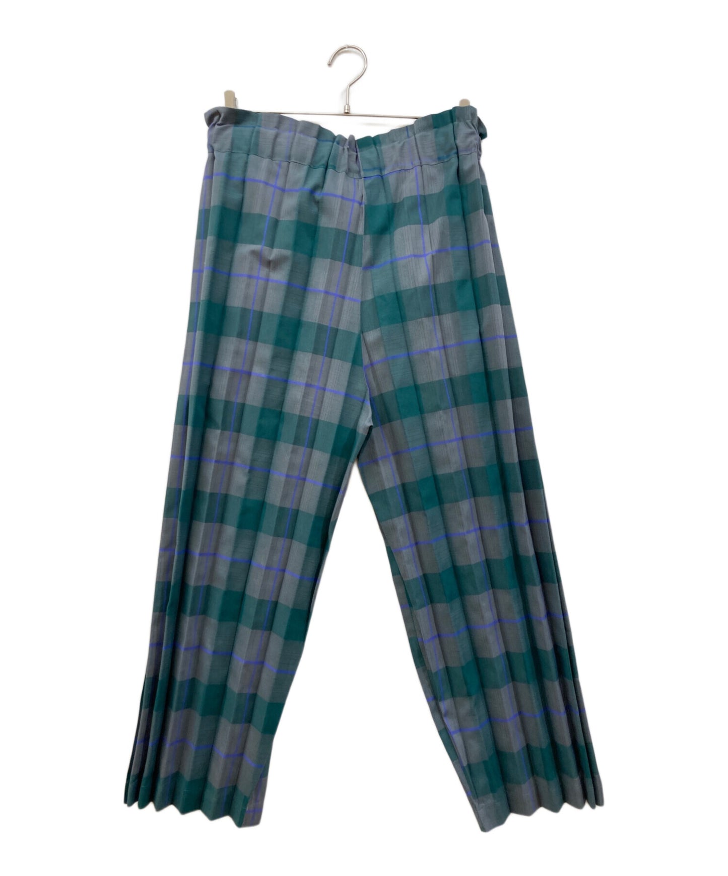 [Pre-owned] me ISSEY MIYAKE CHECK PLEATS BOTTOM MI43FF932