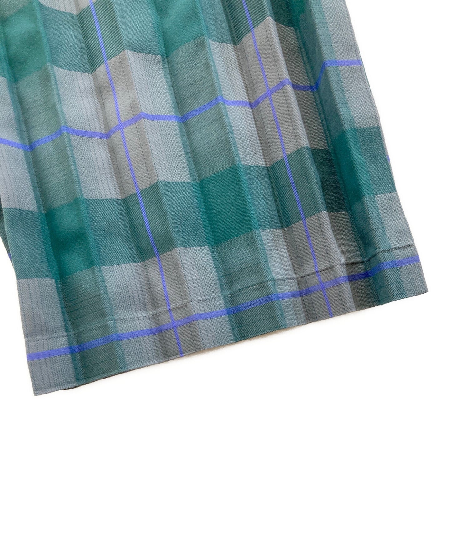 [Pre-owned] me ISSEY MIYAKE CHECK PLEATS BOTTOM MI43FF932