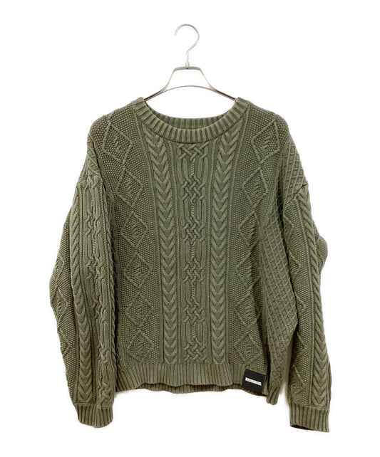 [Pre-owned] NEIGHBORHOOD WASHED CREWNECK SWEATER 24213NH-KNM01