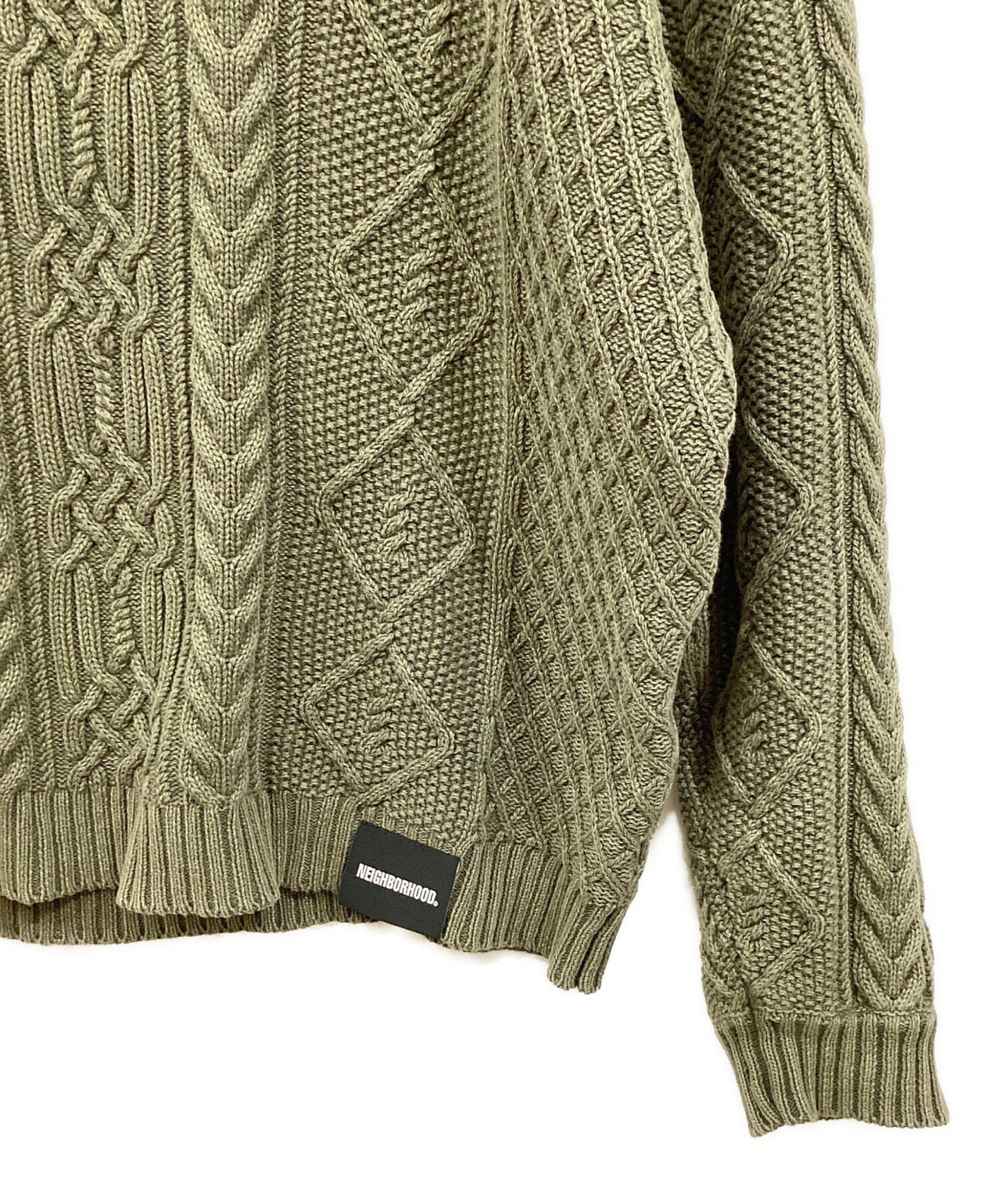 [Pre-owned] NEIGHBORHOOD WASHED CREWNECK SWEATER 24213NH-KNM01