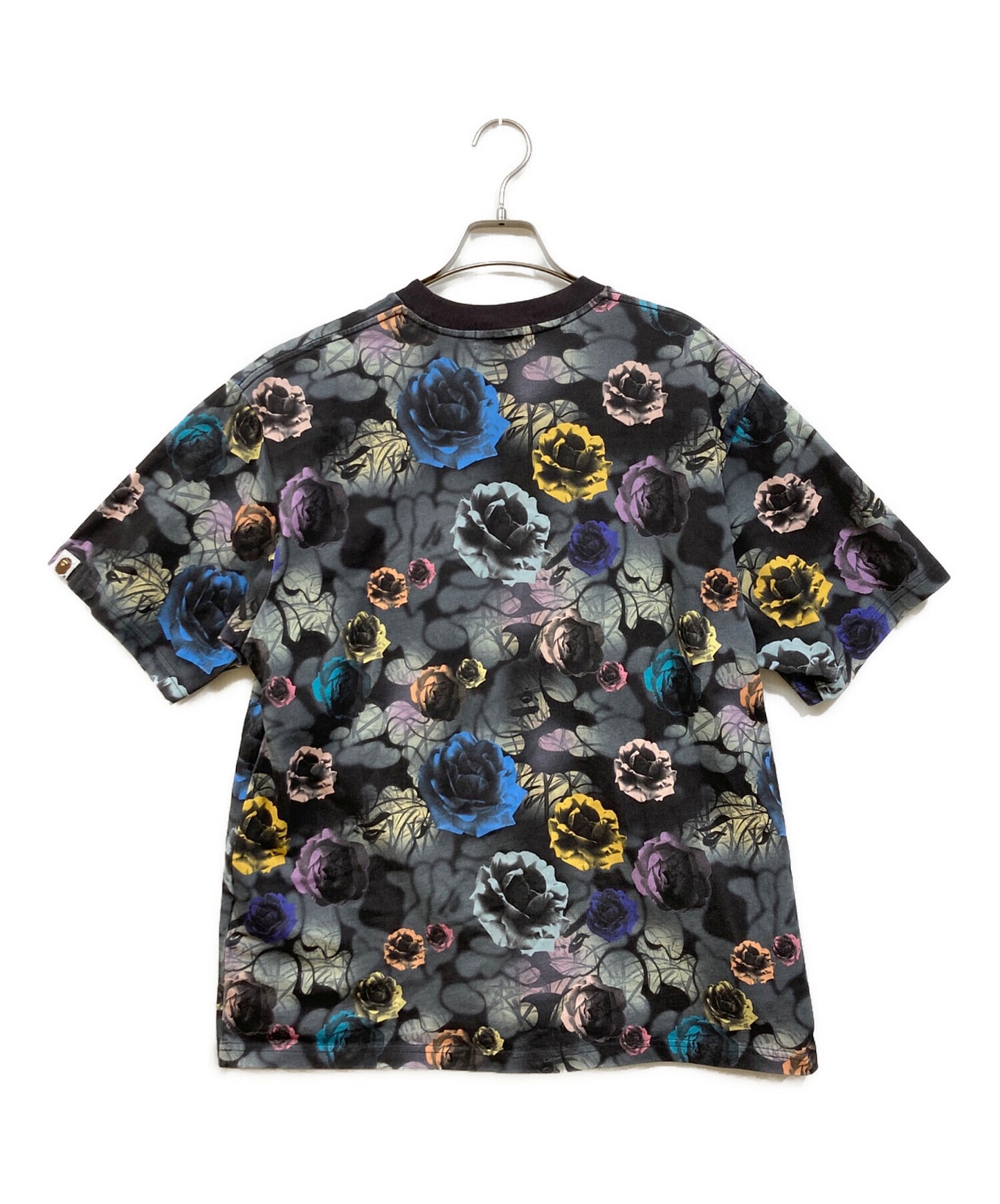 [Pre-owned] A BATHING APE FLORAL CAMO LOGO RELAXED FIT TEE 001CSK801302M