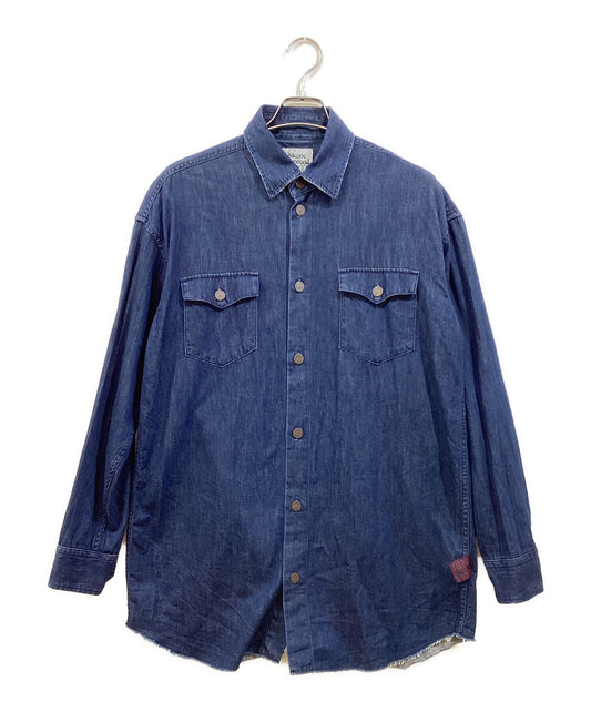 [Pre-owned] Vivienne Westwood man Denim Big Shape Shirt 189043 7225