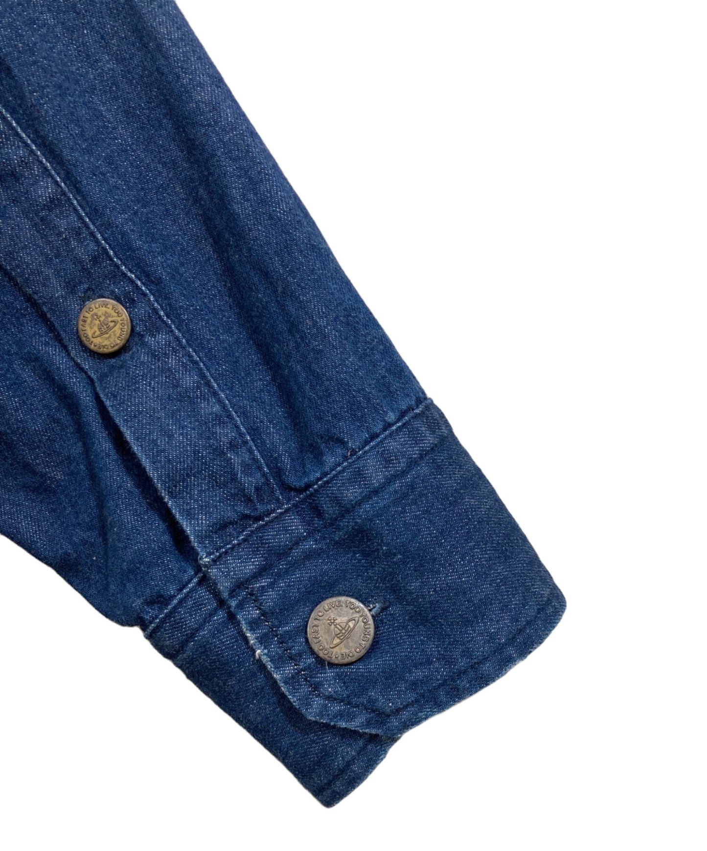 [Pre-owned] Vivienne Westwood man Denim Big Shape Shirt 189043 7225