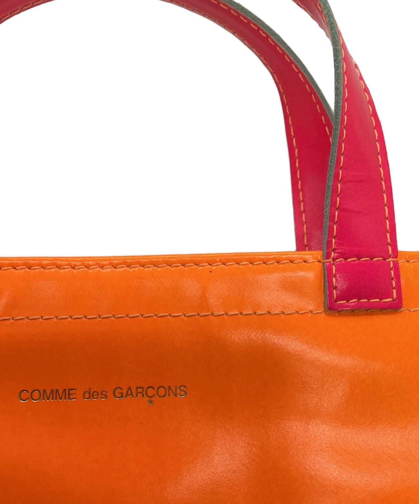 [Pre-owned] COMME des GARCONS Super Flow leather tote bag SA 9000SF