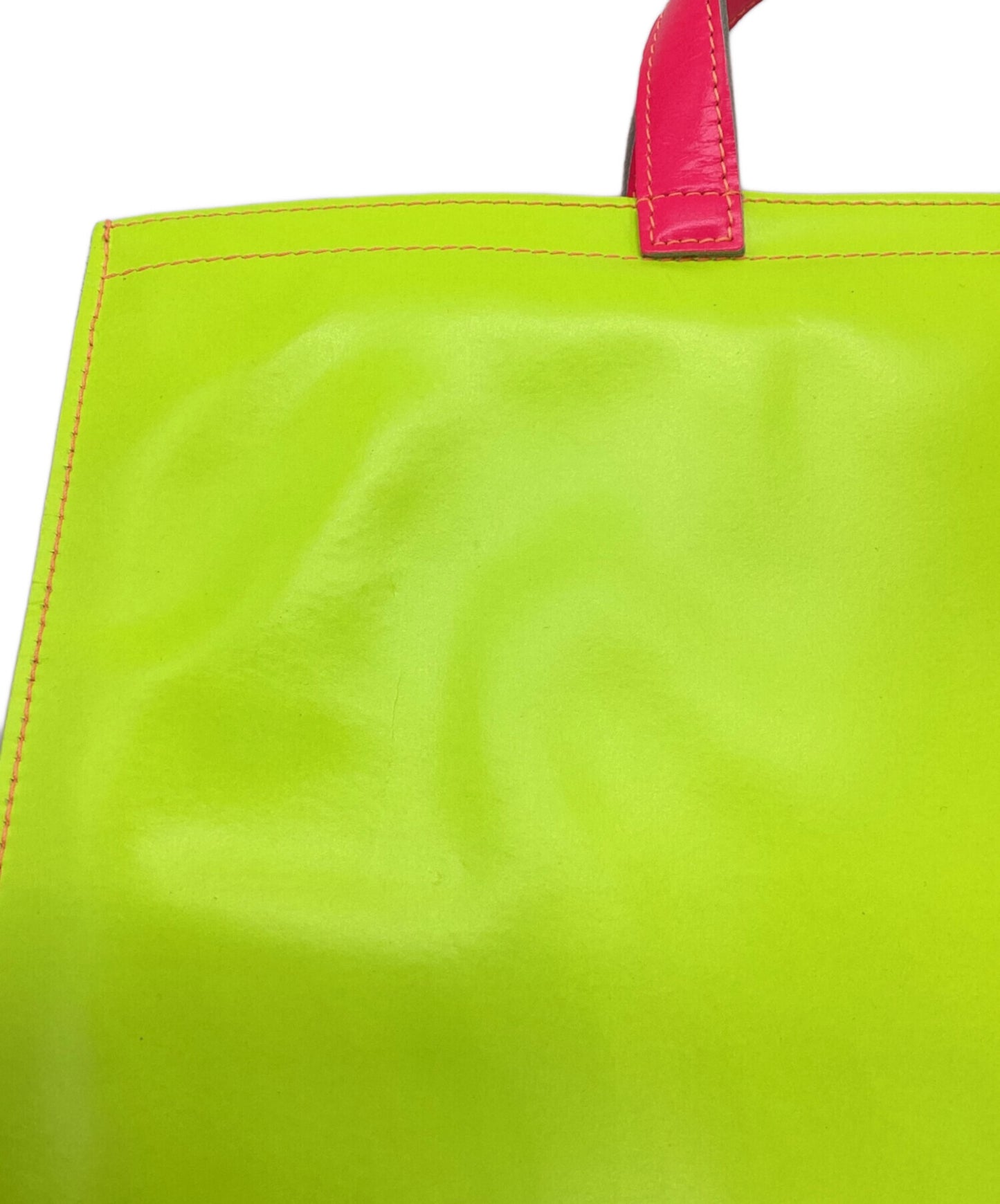 [Pre-owned] COMME des GARCONS Super Flow leather tote bag SA 9000SF