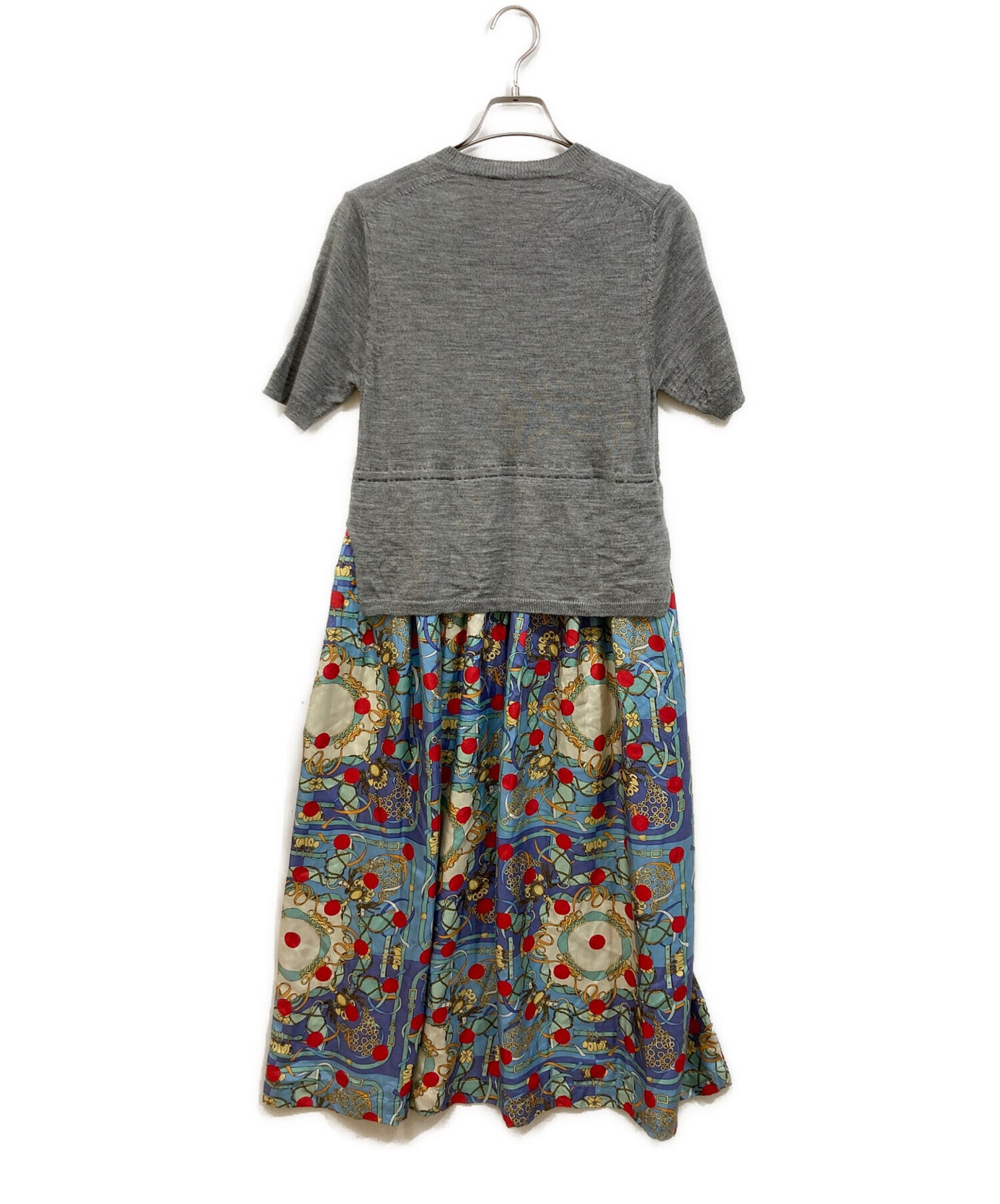 [Pre-owned] COMME des GARCONS COMME des GARCONS Silk dress with different material transition RT-O025