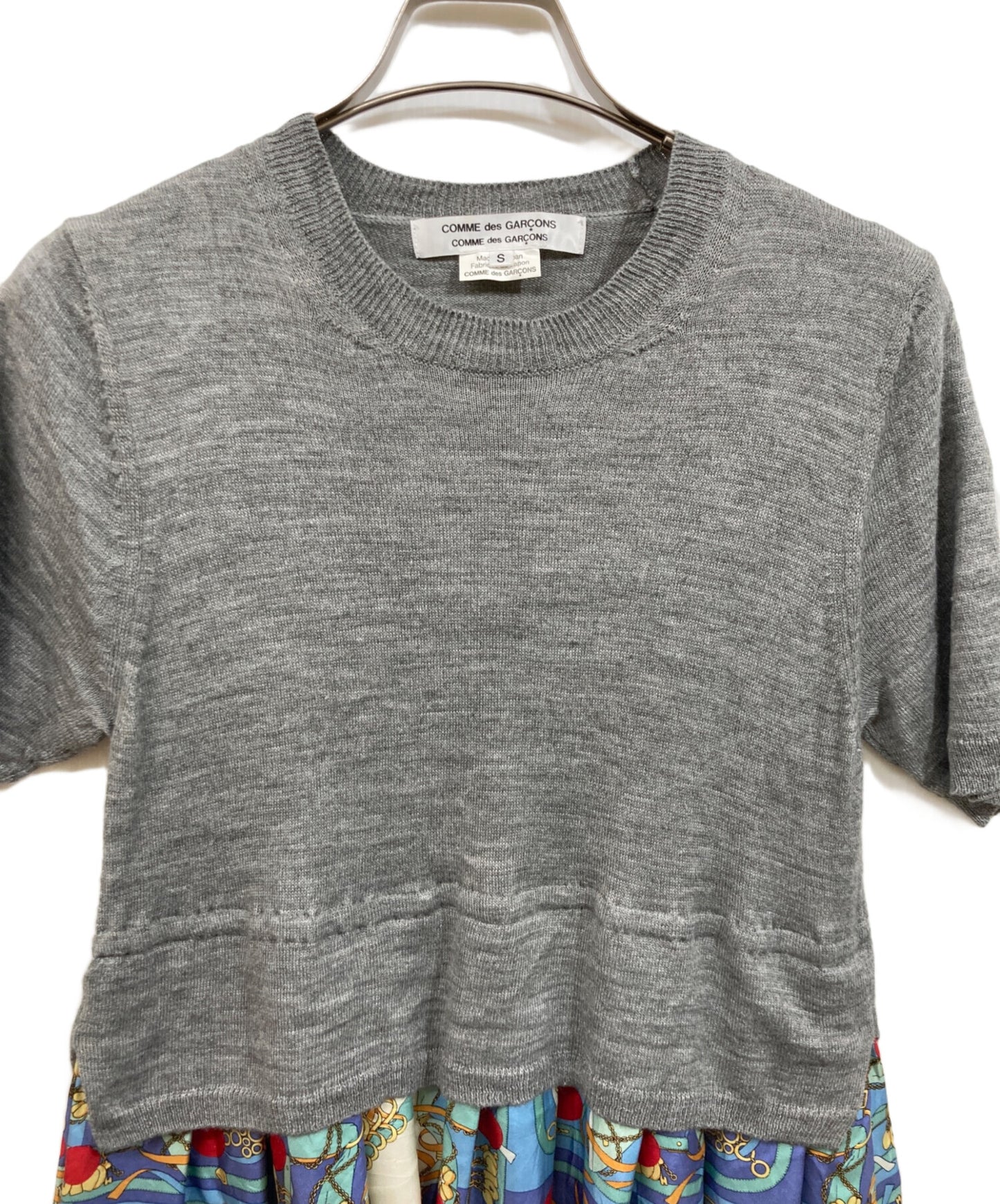 [Pre-owned] COMME des GARCONS COMME des GARCONS Silk dress with different material transition RT-O025