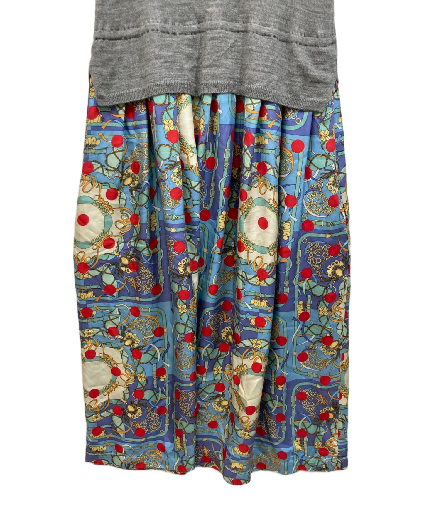 [Pre-owned] COMME des GARCONS COMME des GARCONS Silk dress with different material transition RT-O025