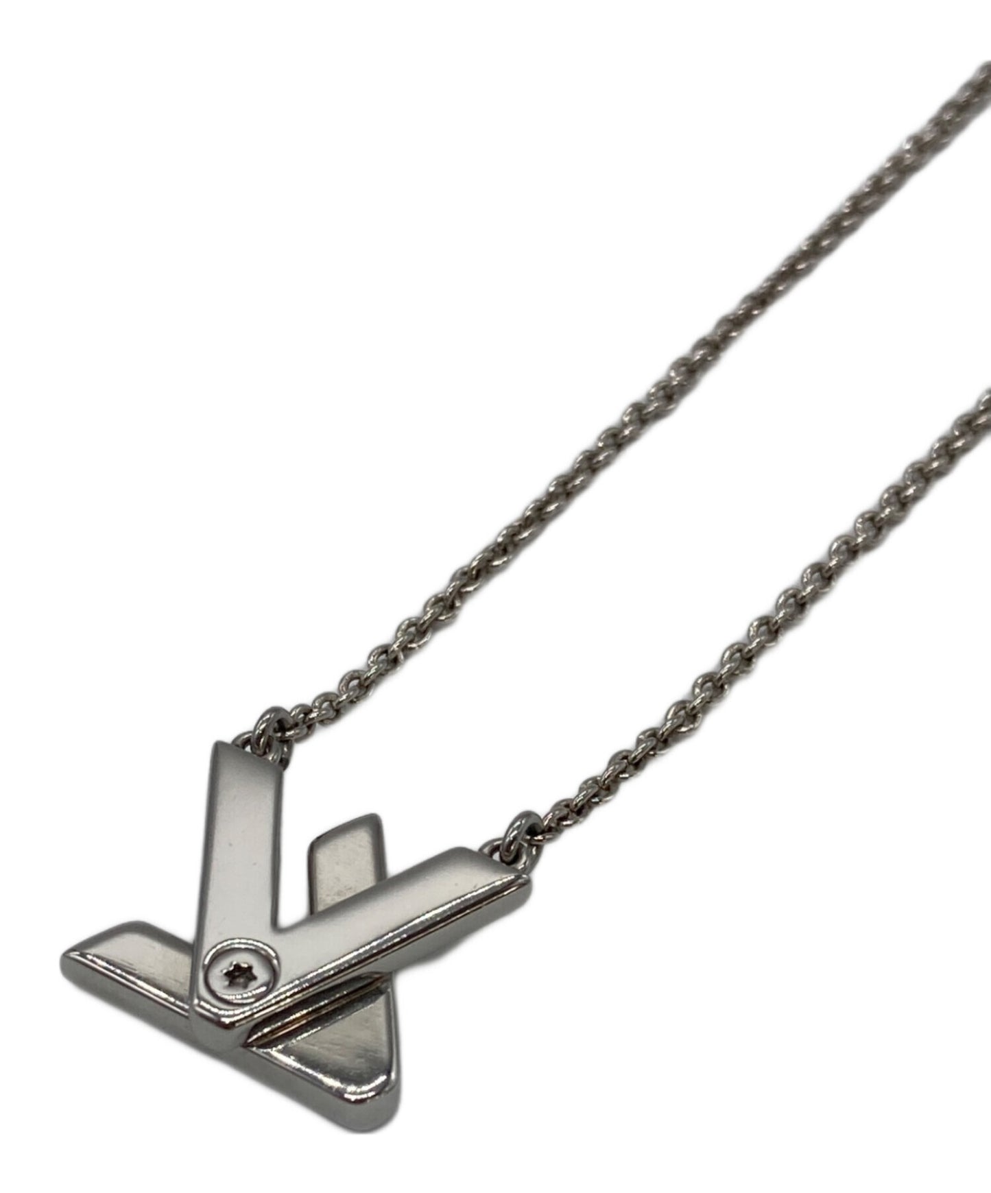 [Pre-owned] LOUIS VUITTON GO-14LV logo chain necklace M01872