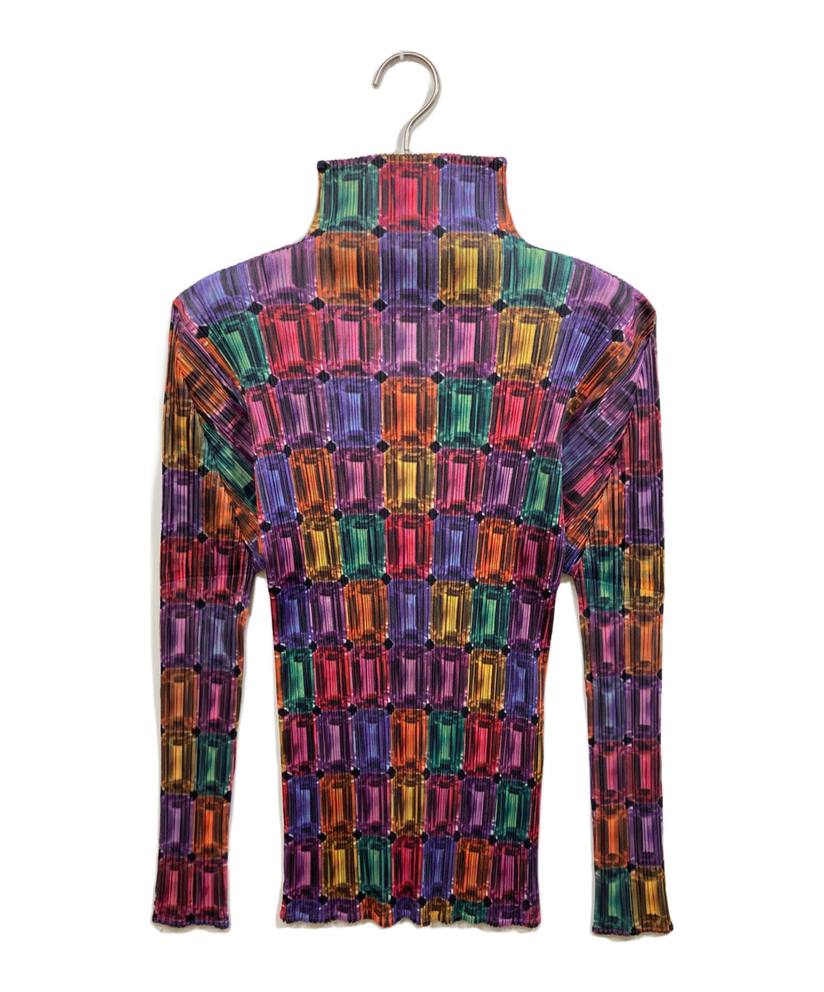 [Pre-owned] PLEATS PLEASE Jewelry-Print Pleated Blouse PP73-JK804