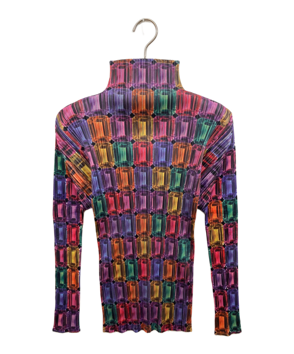 [Pre-owned] PLEATS PLEASE Jewelry-Print Pleated Blouse PP73-JK804
