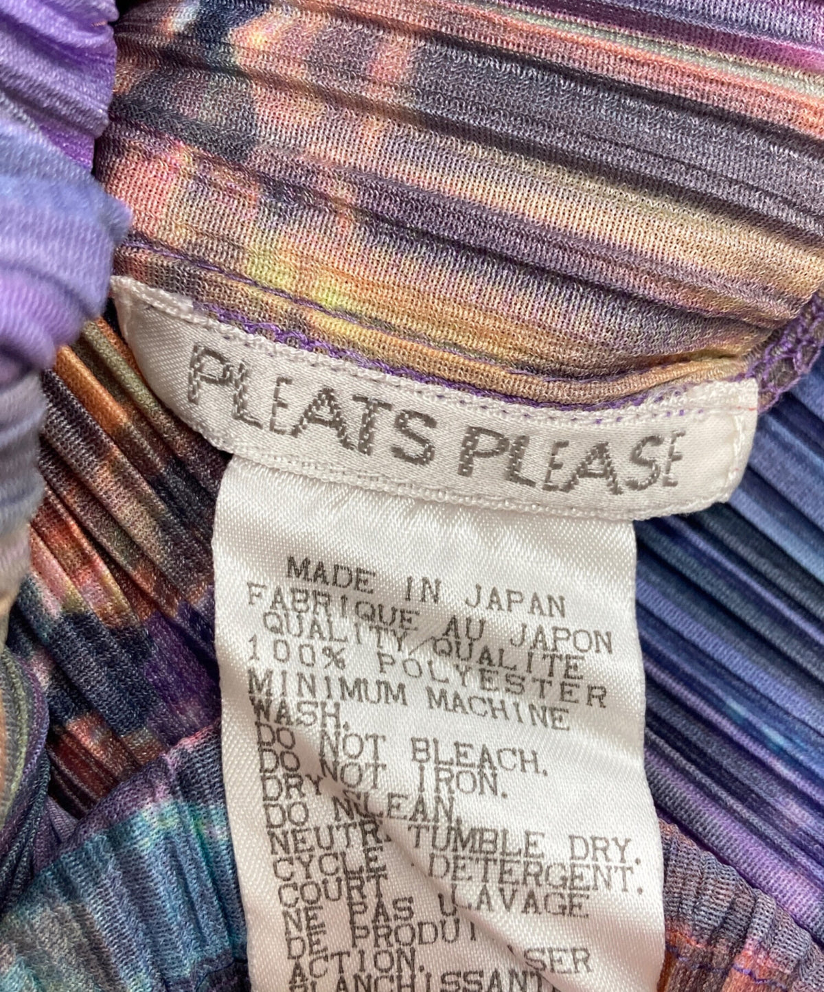 [Pre-owned] PLEATS PLEASE Jewelry-Print Pleated Blouse PP73-JK804