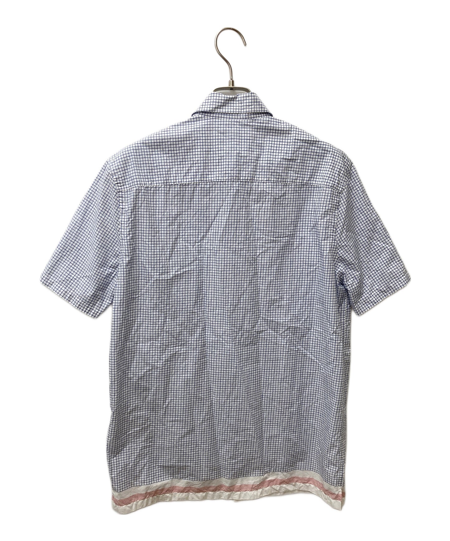 [Pre-owned] PRADA Short Sleeve Check Shirt ACU1 2014 3708 ACU1 2014 3708