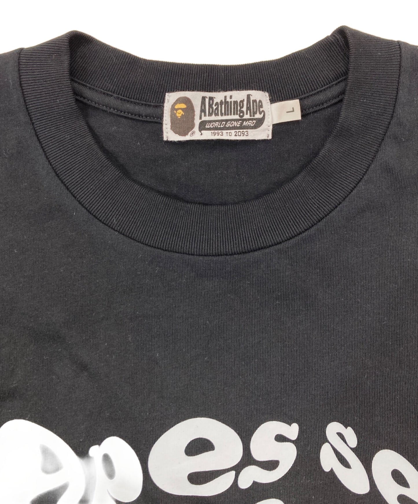 [Pre-owned] A BATHING APE Marbling Camo Multi Logo Layered Sleeves Ls Tee 001LTK801303M