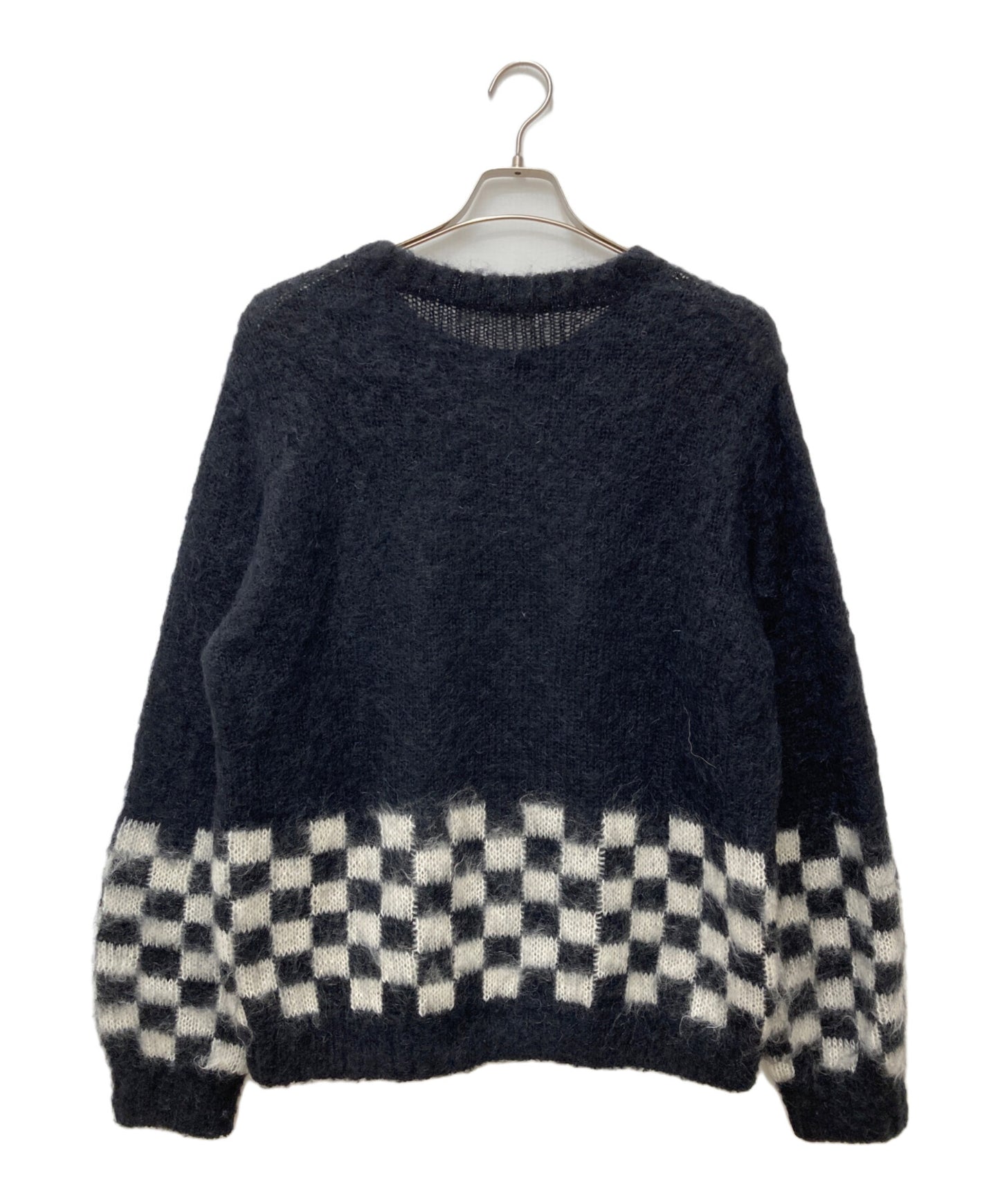 [Pre-owned] JohnUNDERCOVER checkered mohair knit JUT9901