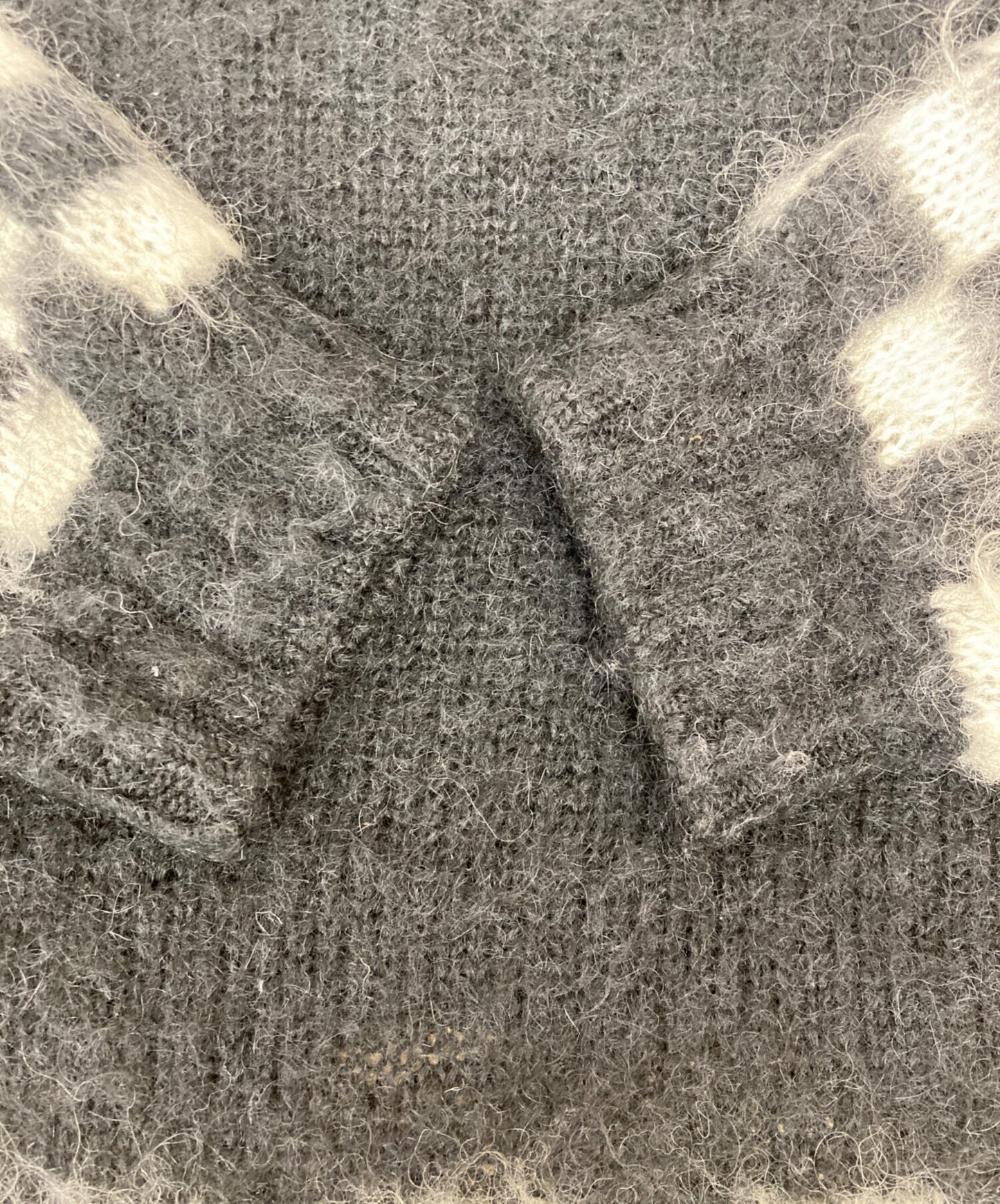 [Pre-owned] JohnUNDERCOVER checkered mohair knit JUT9901