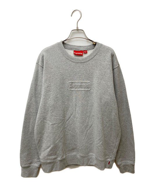 [Pre-owned] SUPREME Cutout Logo Crewneck
