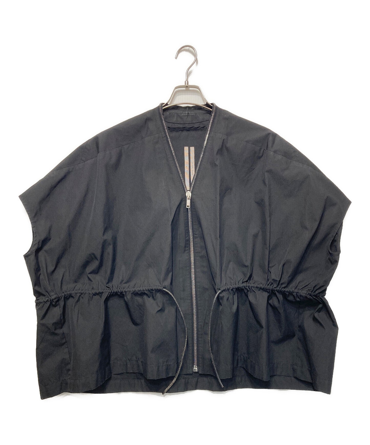 [Pre-owned] RICK OWENS Sail Short Sleeve Leather Belt Jacket RP01C5715-TF