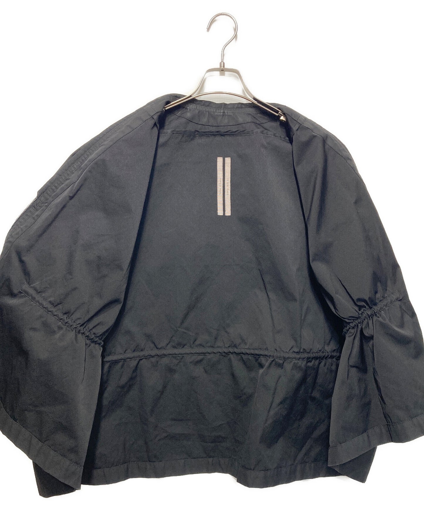 [Pre-owned] RICK OWENS Sail Short Sleeve Leather Belt Jacket RP01C5715-TF