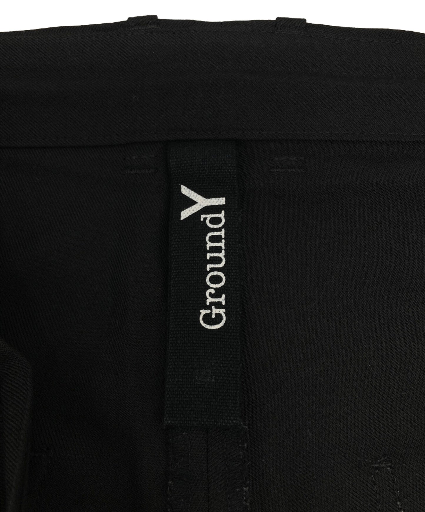 [Pre-owned] GROUND Y Wool gabardine half sarouel pants G1-P02-100