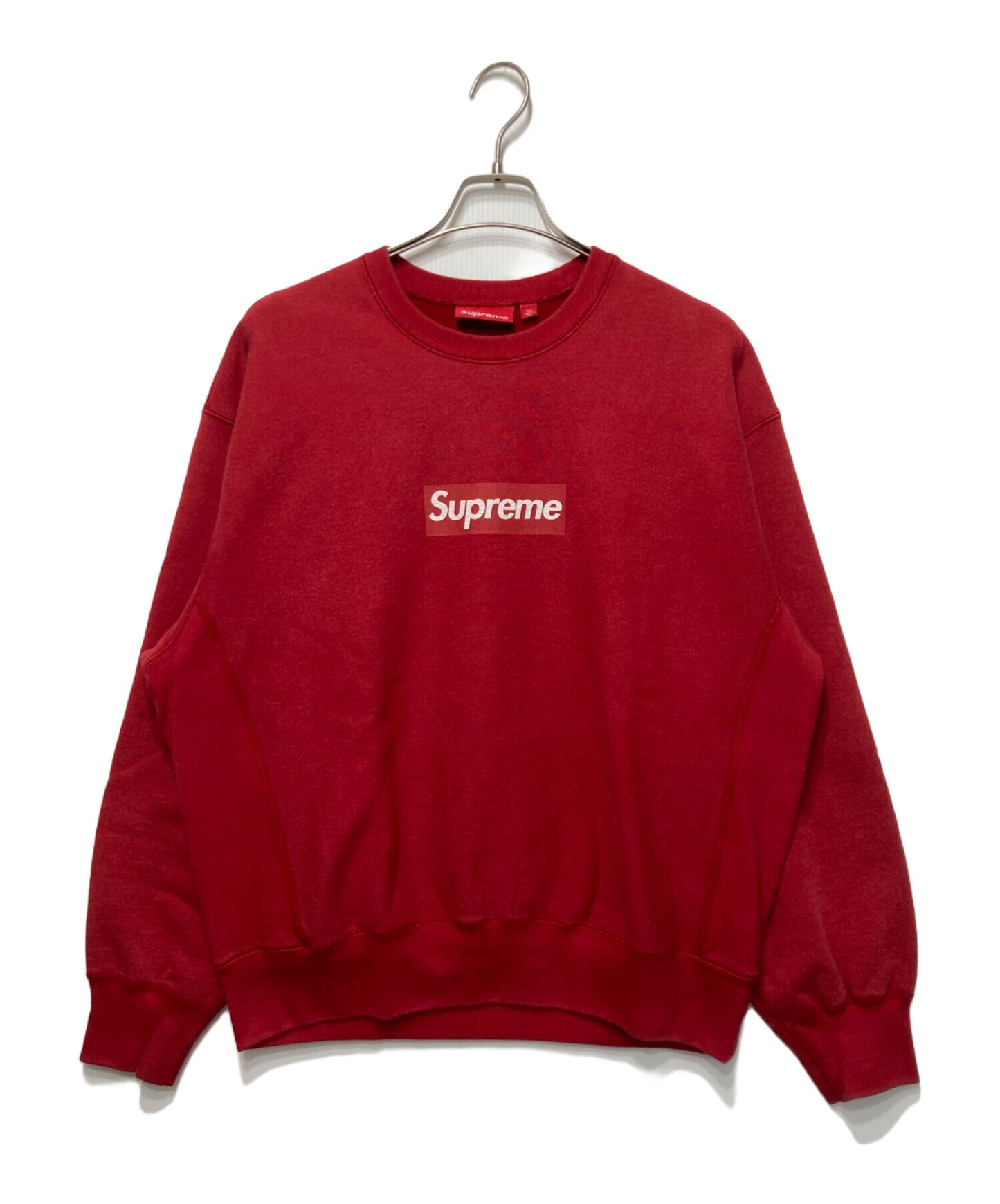 [Pre-owned] SUPREME Washed Box Logo Crewneck