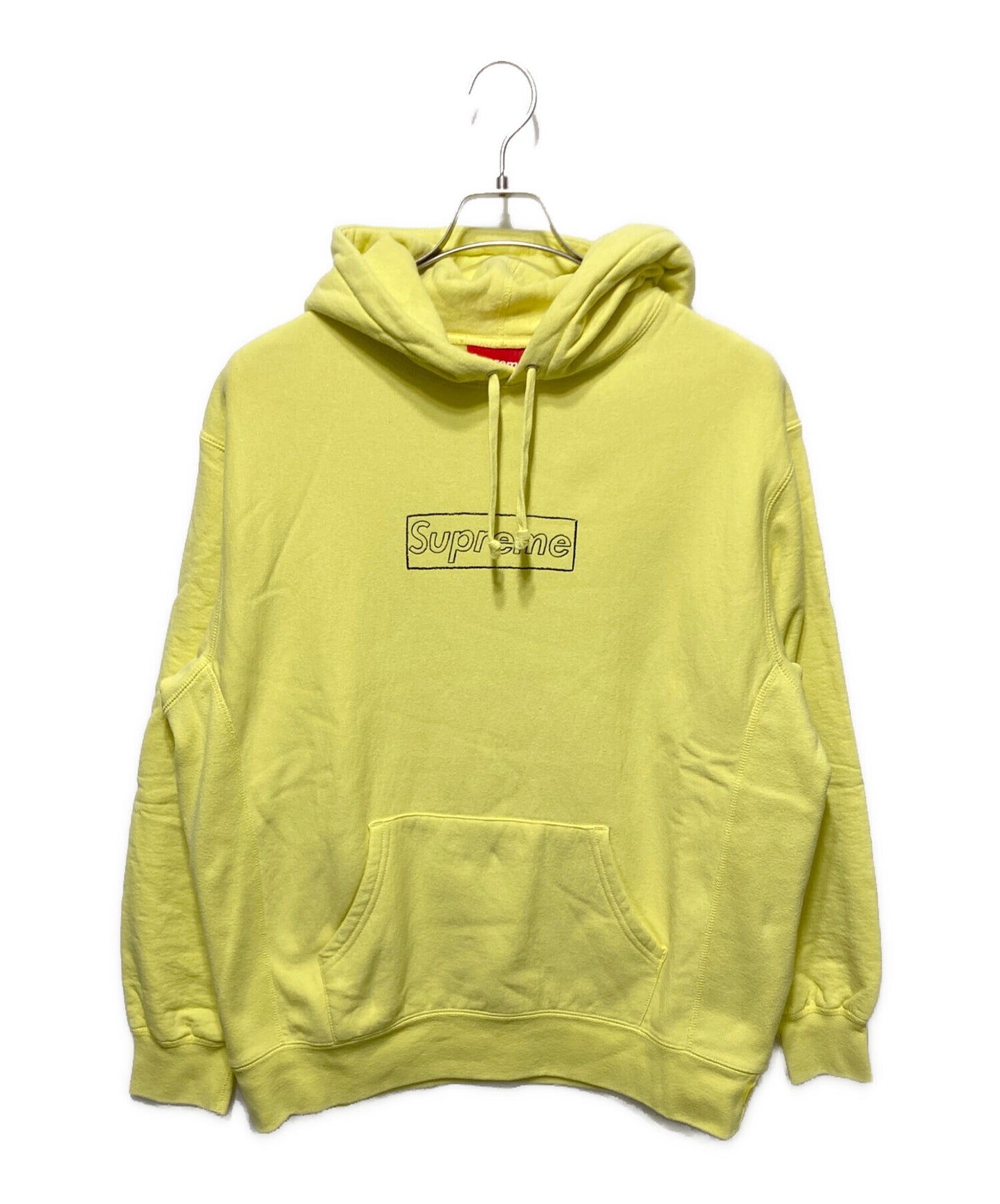 [Pre-owned] SUPREME KAWS CHALK LOGO HOODED SWEATSHIRT